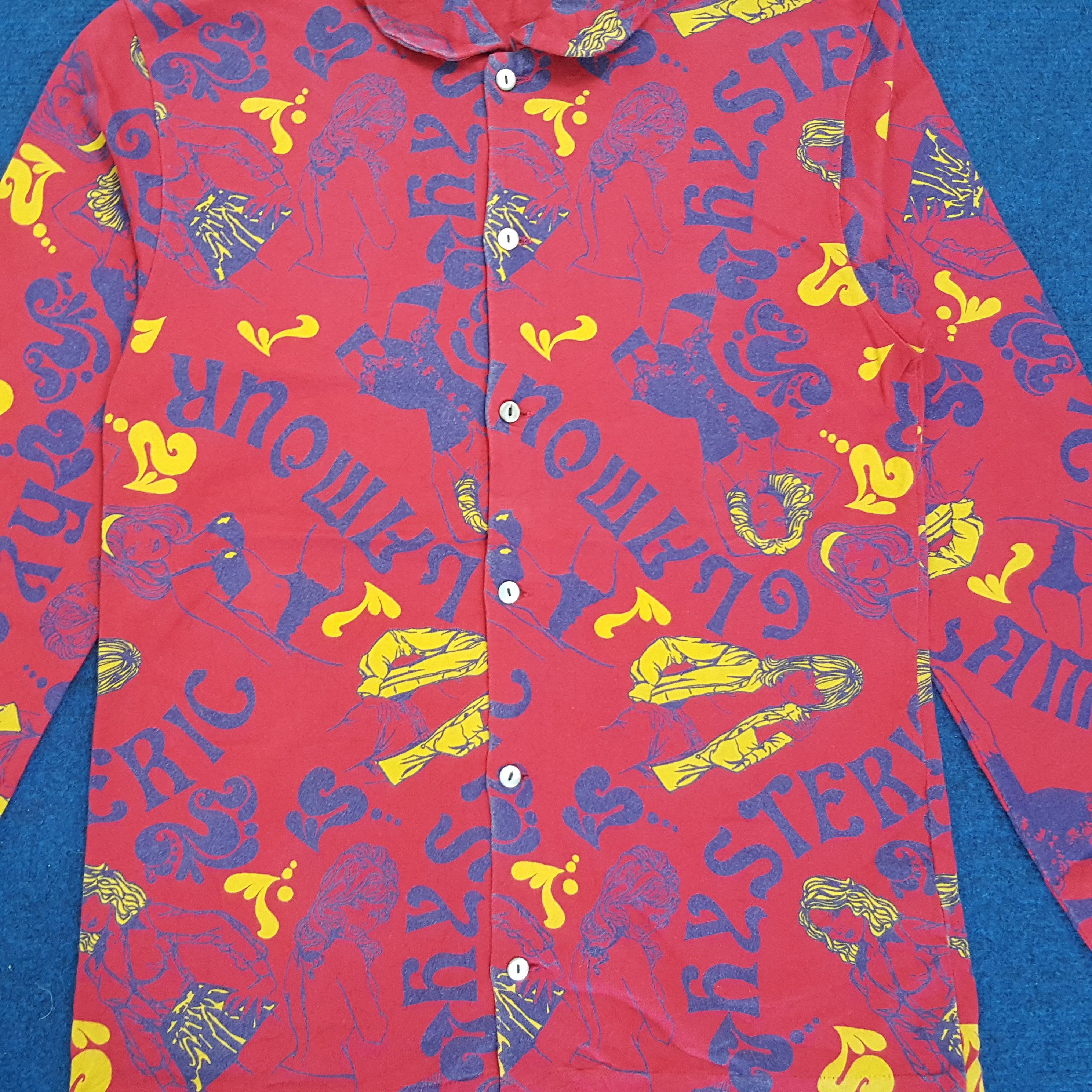 Hysteric Glamour × Japanese Brand × Vintage Vintage Hysteric Glamour Japanese Brand Overprint Shirts Size S / US 4 / IT 40 - 2 Thumbnail