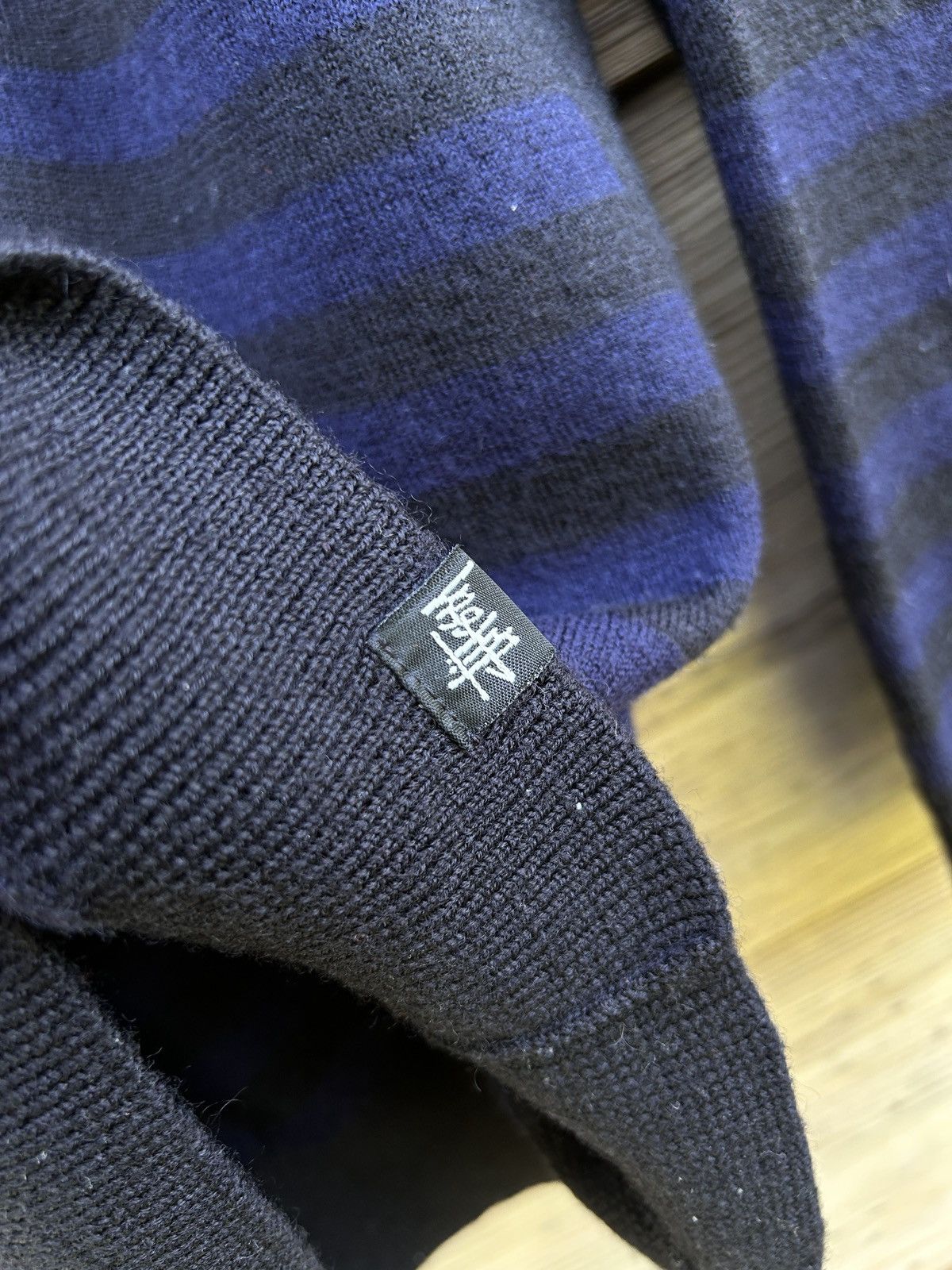 Stussy Vintage Stussy Authentics Striped Wool Sweater Size US L / EU 52-54 / 3 - 3 Thumbnail