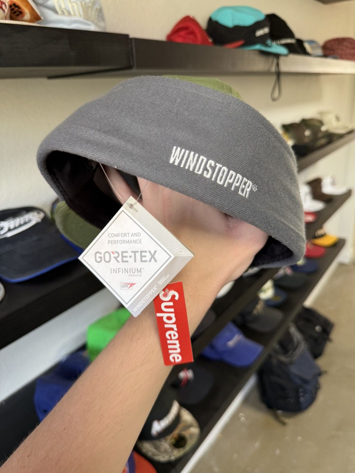 Supreme Supreme Green Fleece Hat Size ONE SIZE - 4 Thumbnail