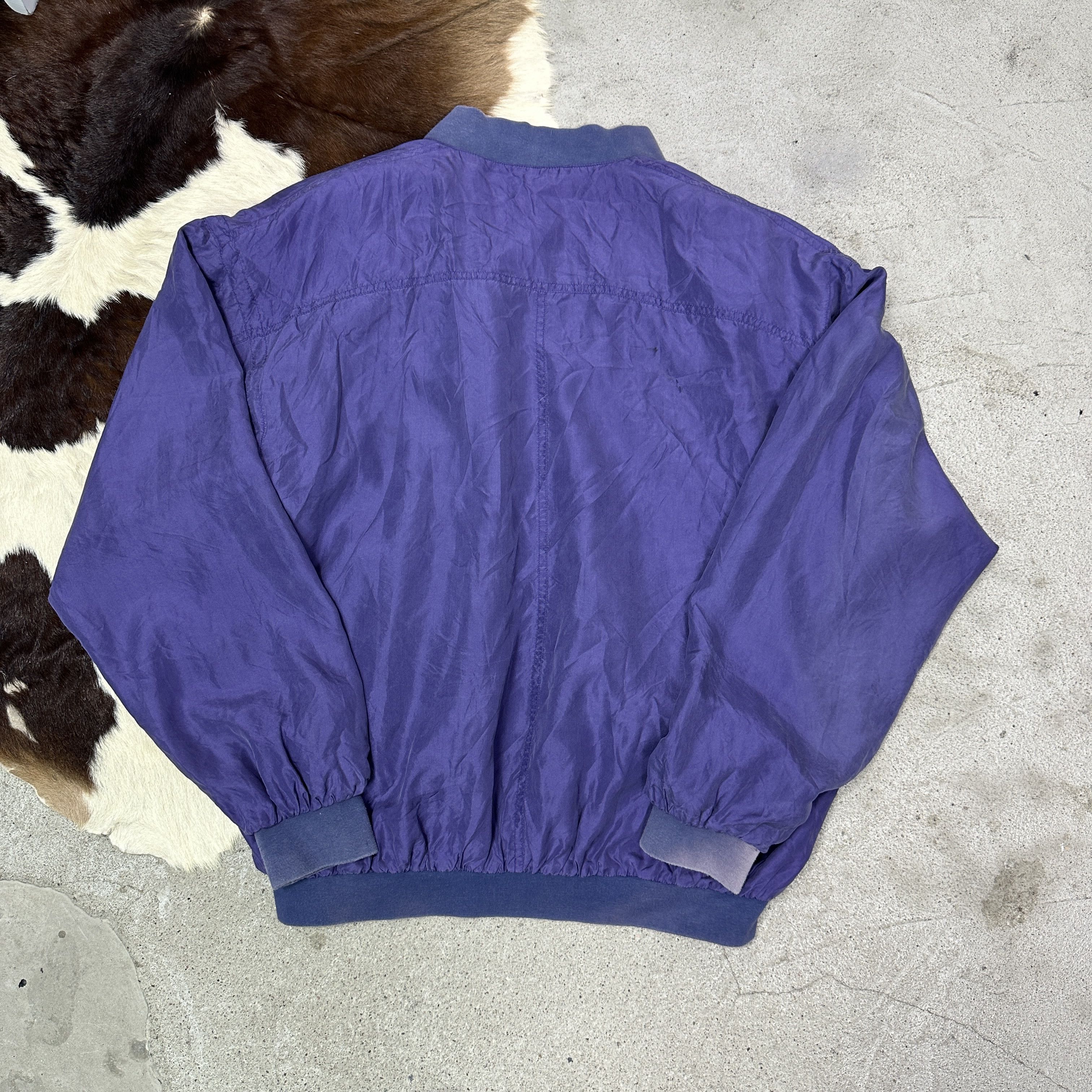 Vintage Vintage Preppy Casual Streetwear Bomber Jacket 100% Silk Size M / US 6-8 / IT 42-44 - 7 Thumbnail