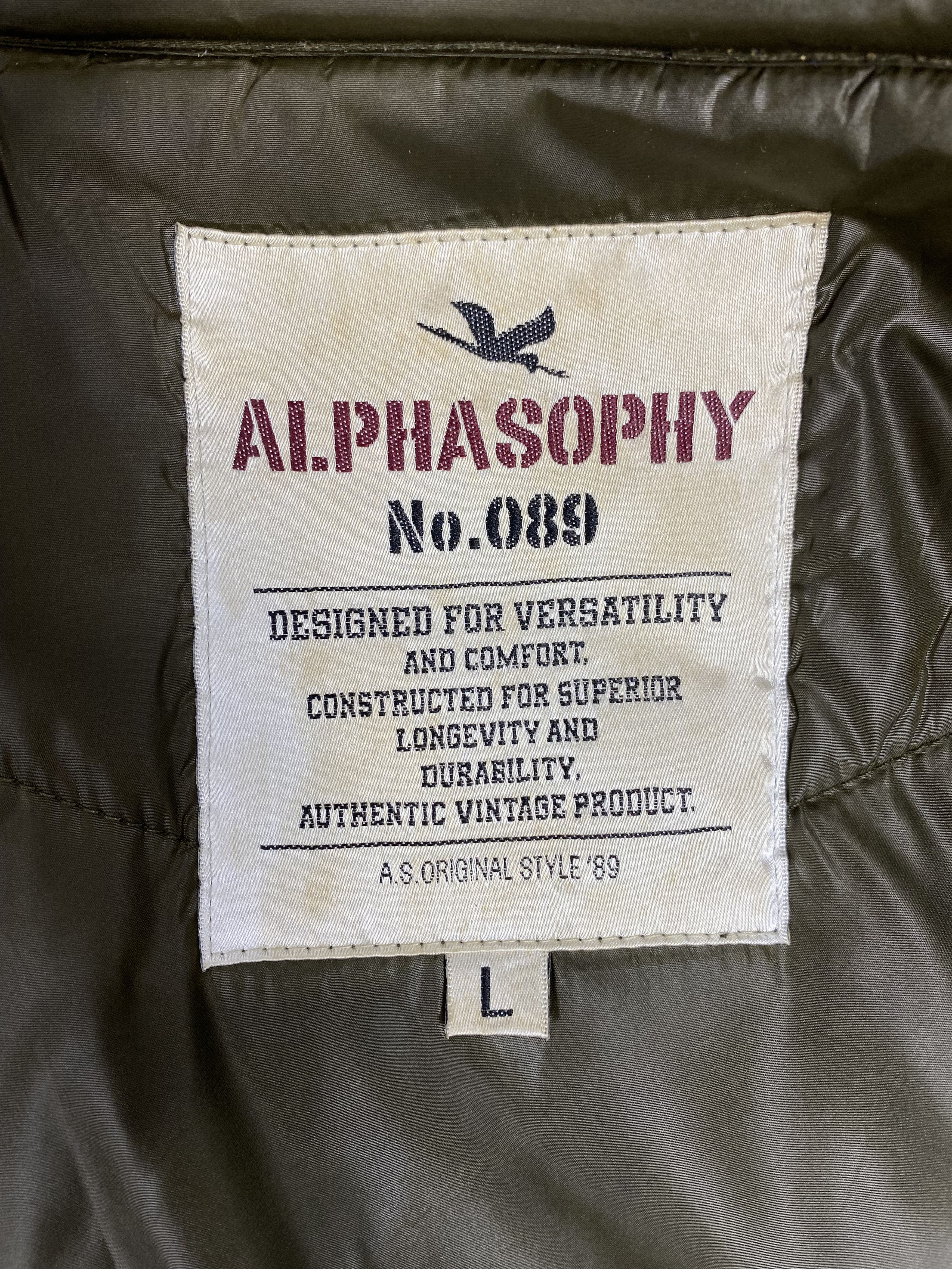 Japanese Brand × Vintage Vintage Alphasophy Puffer Jacket Size US L / EU 52-54 / 3 - 9 Thumbnail