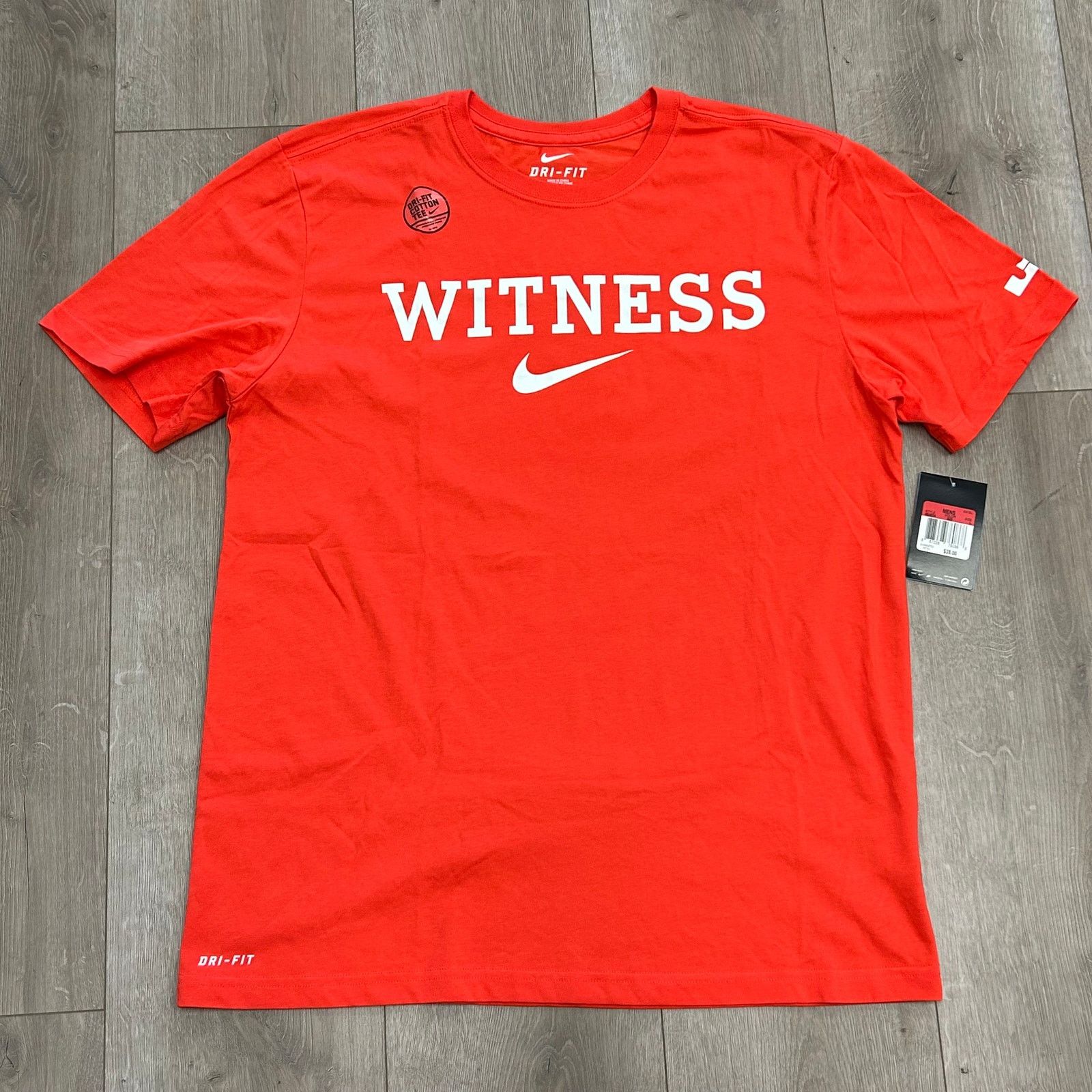 Nike New Red Nike LeBron James Witness Dri-FIT Tee T Shirt Large Size US L / EU 52-54 / 3 - 1 Thumbnail