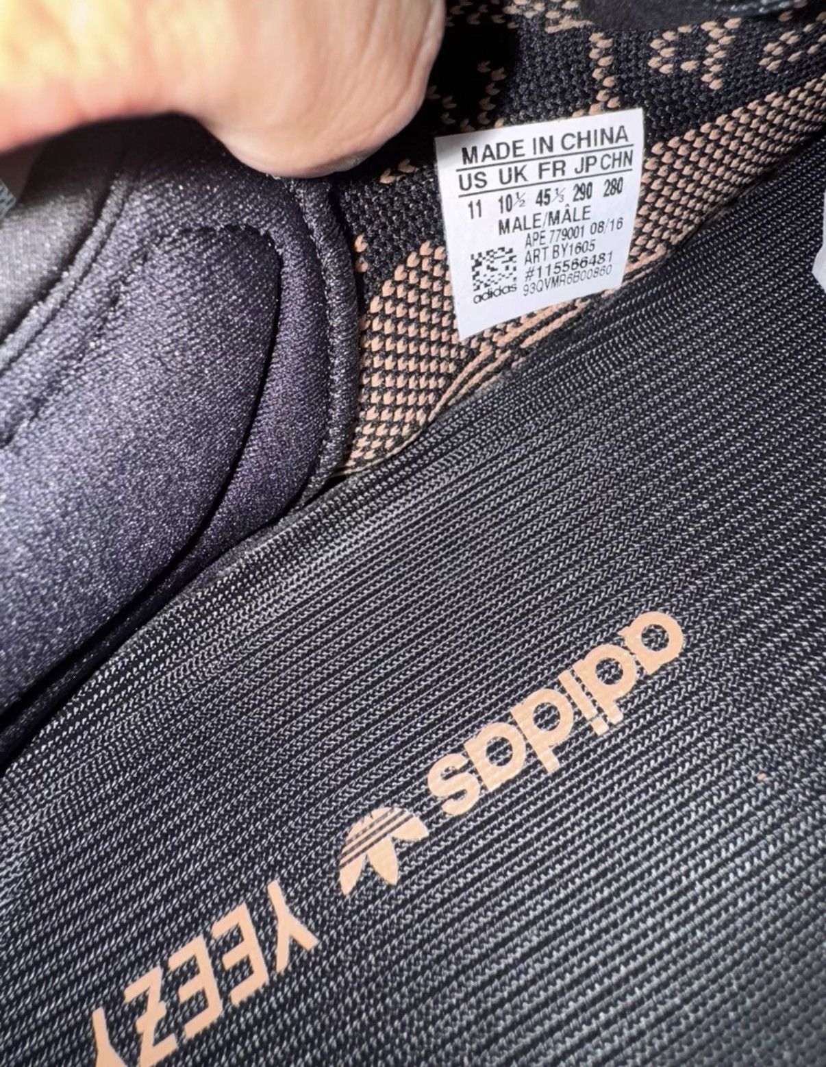 Adidas Adidas Yeezy 350 V2 Black Copper BY1605 K37 Size US 10.5 / EU 43-44 - 7 Thumbnail