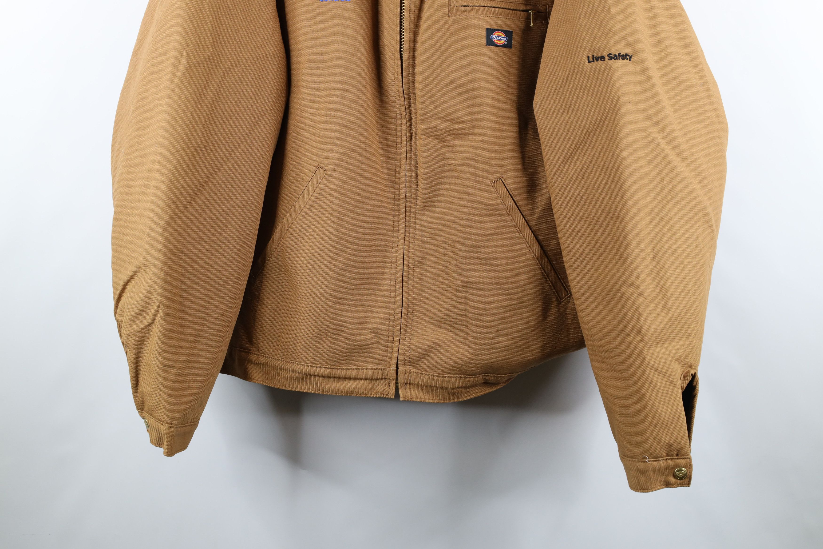 Dickies × Vintage Vintage Dickies Lined Detroit Bomber Jacket Duck Brown Size US XXL / EU 58 / 5 - 3 Thumbnail