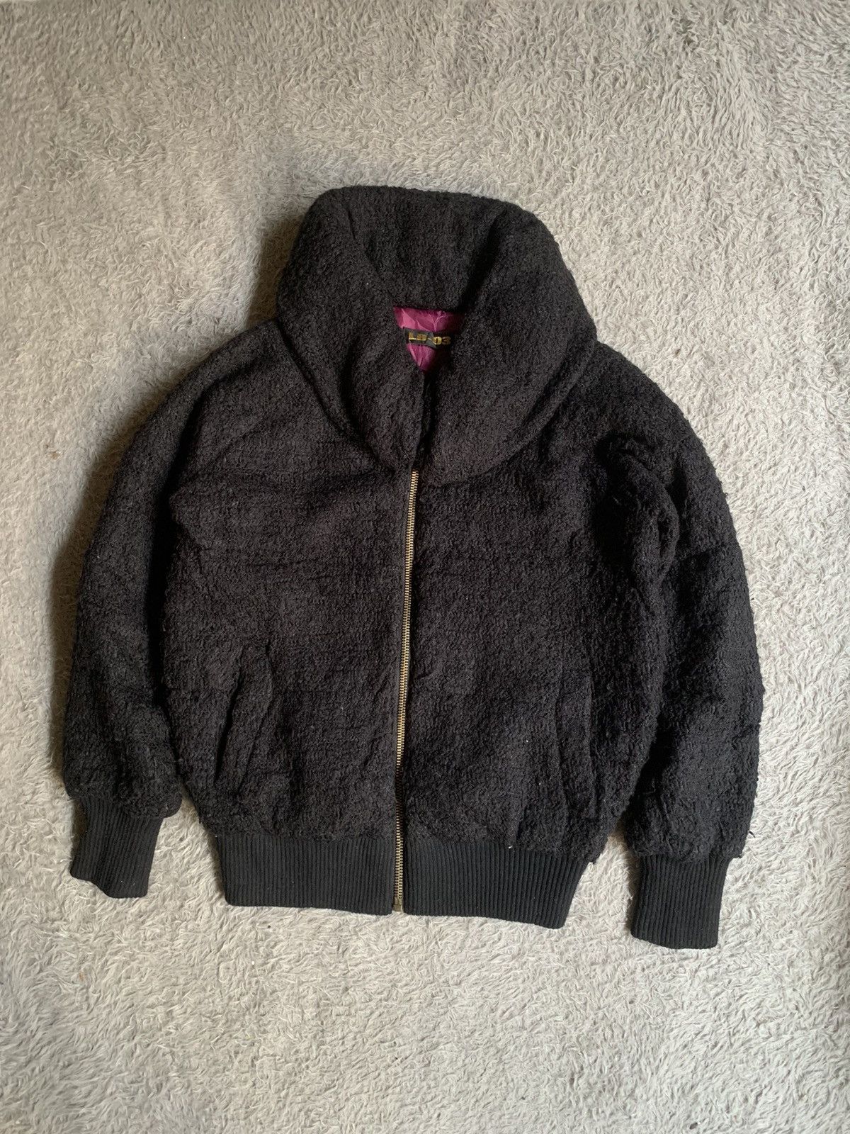 Japanese Brand Vintage LB-03 Textured Bomber Jacket Size US L / EU 52-54 / 3 - 1 Thumbnail
