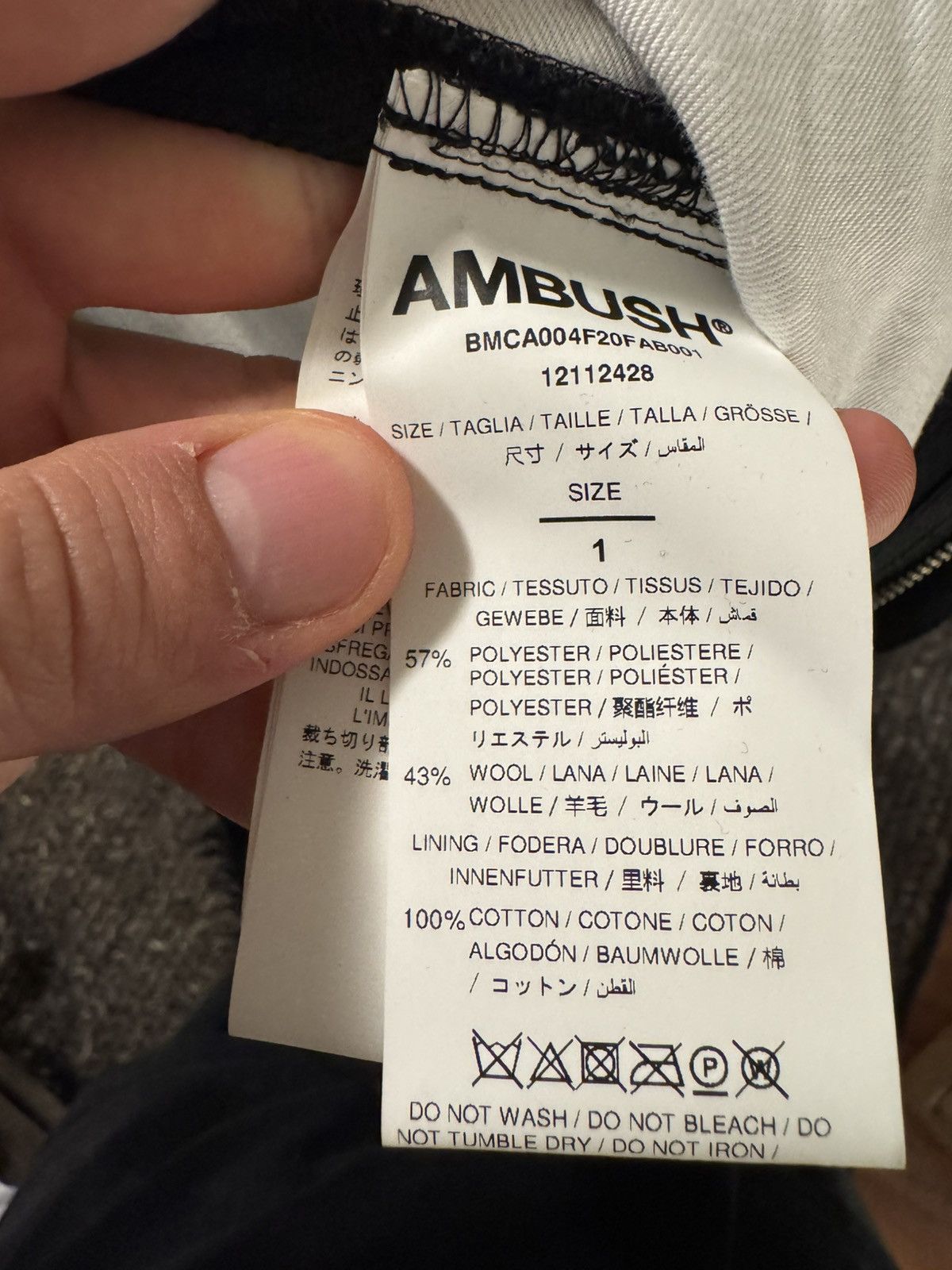 Ambush Design Wool Nikka Pants black Japan / japanese workwear silhouette Size US 30 / EU 46 - 9 Thumbnail