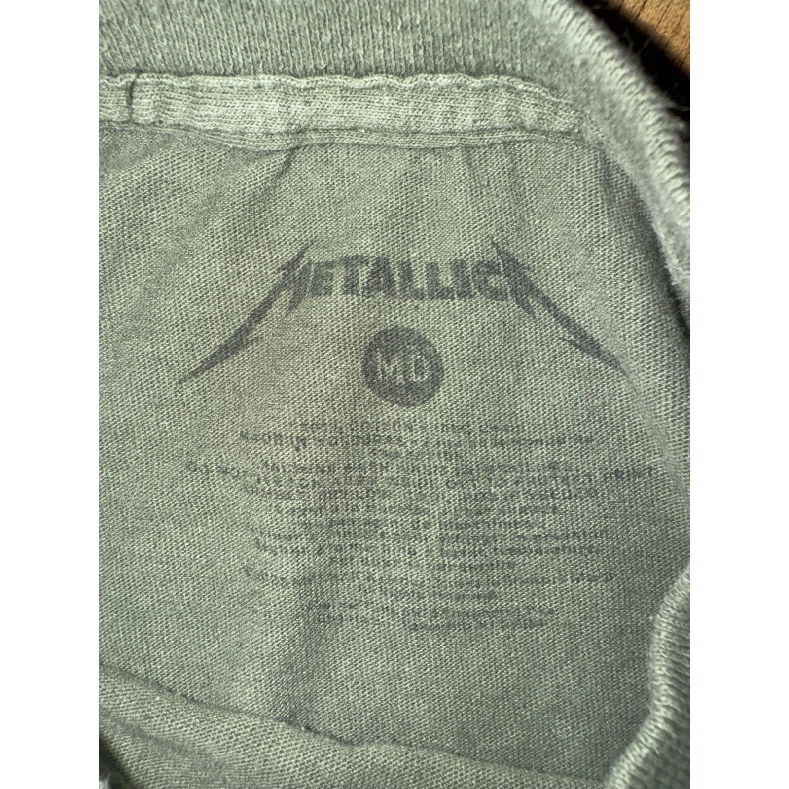 Band Tees × Vintage Metallica Damaged Justice 88-89 T-Shirt Green M 20x24 Band Size US M / EU 48-50 / 2 - 4 Thumbnail
