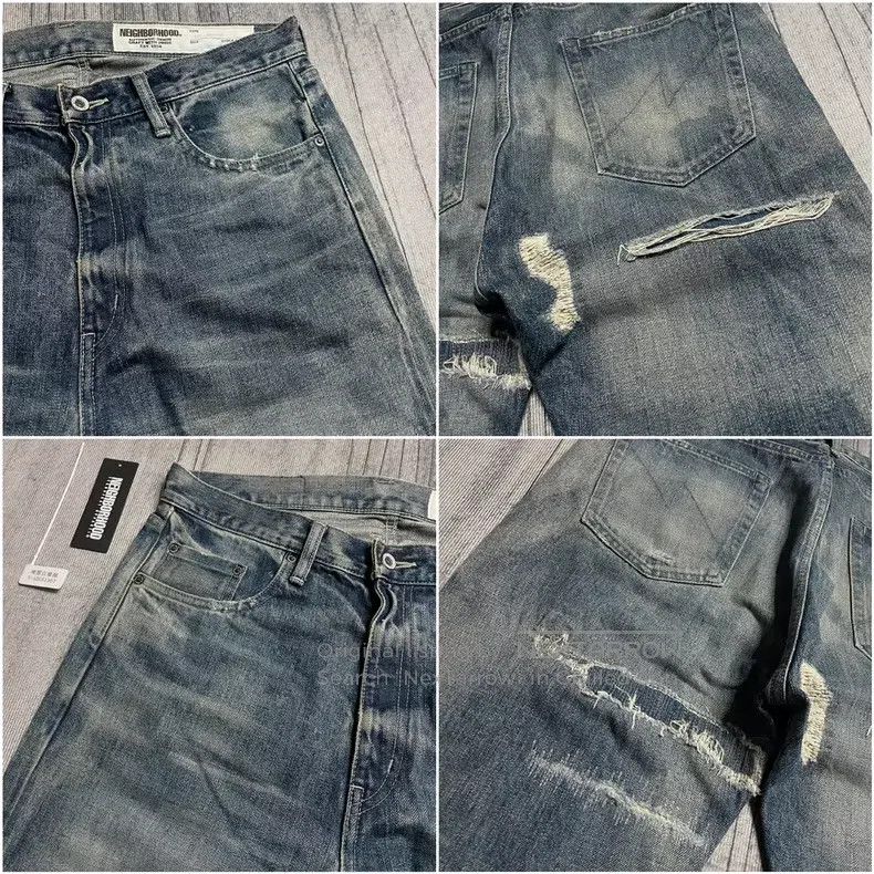 Neighborhood Neighborhood size M 19SS Cut and Destroyed King DPB Denim Size US 27 - 3 Thumbnail