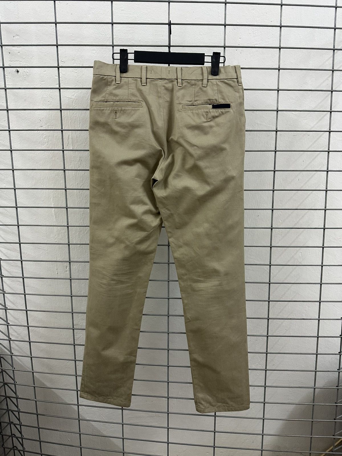 Prada Prada SPH07B Cotton Gabardine Trousers (Khaki) Size 29" - 2 Thumbnail