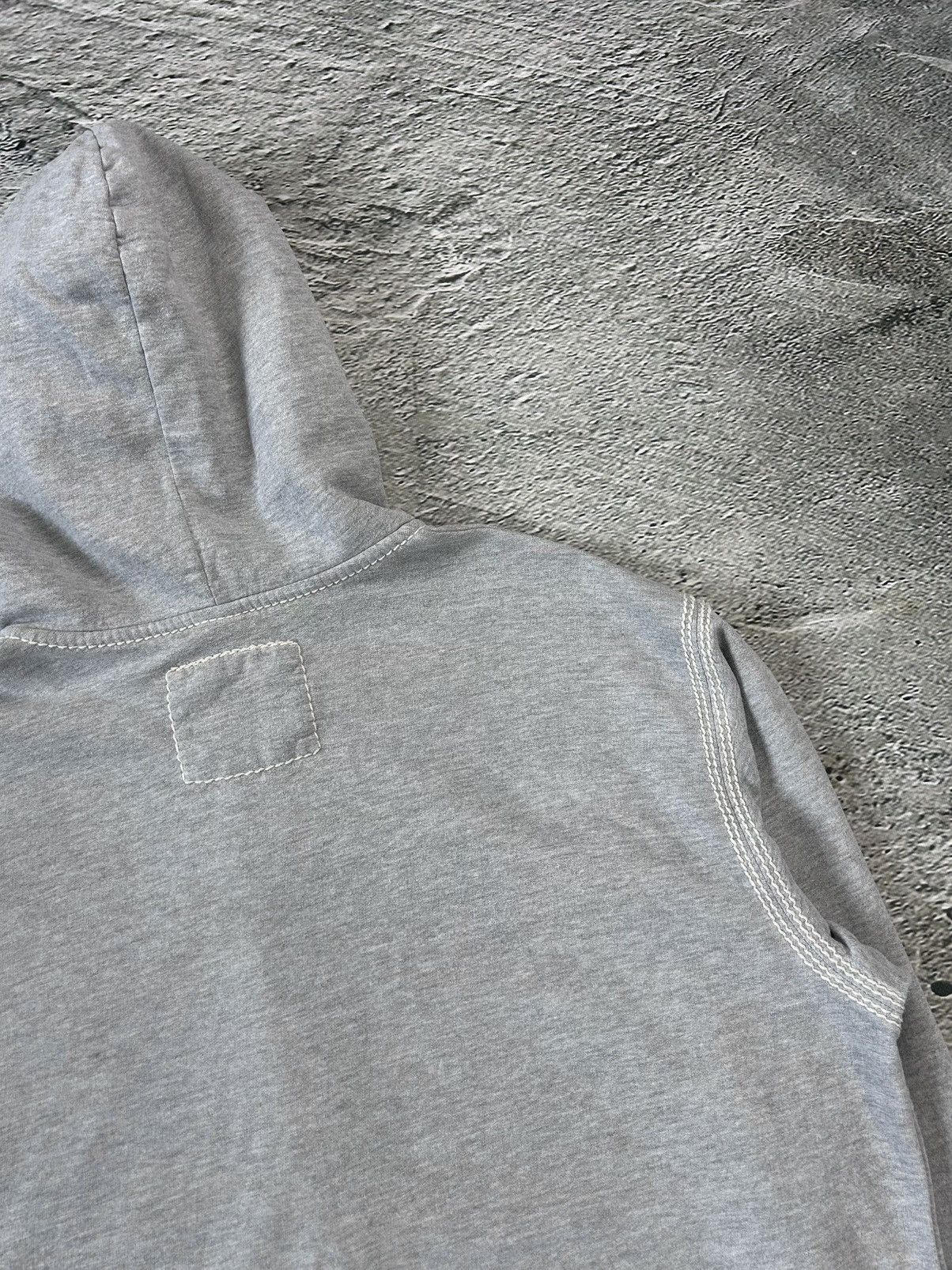 True Religion × Vintage True Religion vintage grey zip hoodie white thick stitching Size US XXL / EU 58 / 5 - 8 Thumbnail