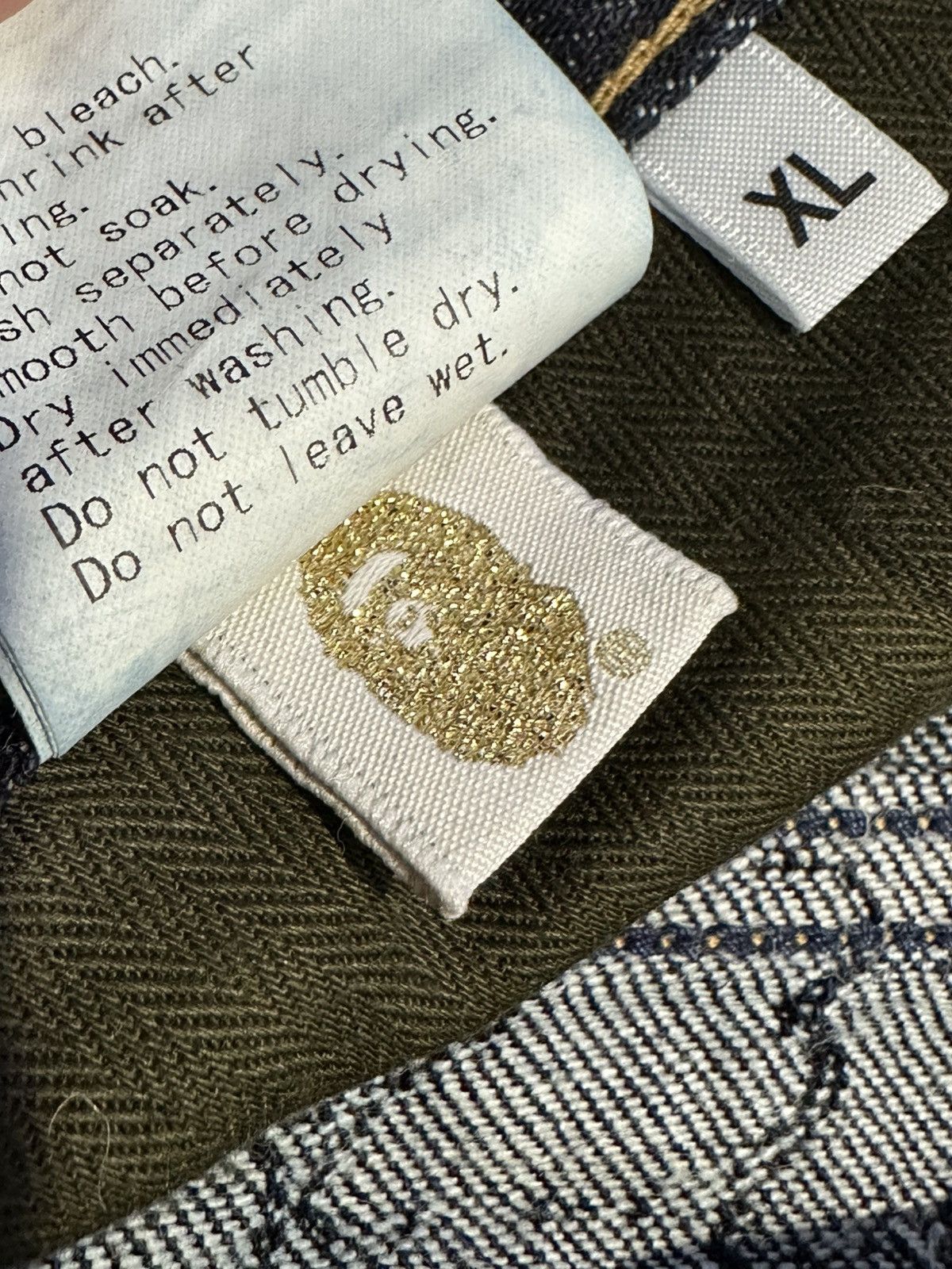 Bape BAPE Outline Camo Denim Jeans Size US 35 - 12 Thumbnail