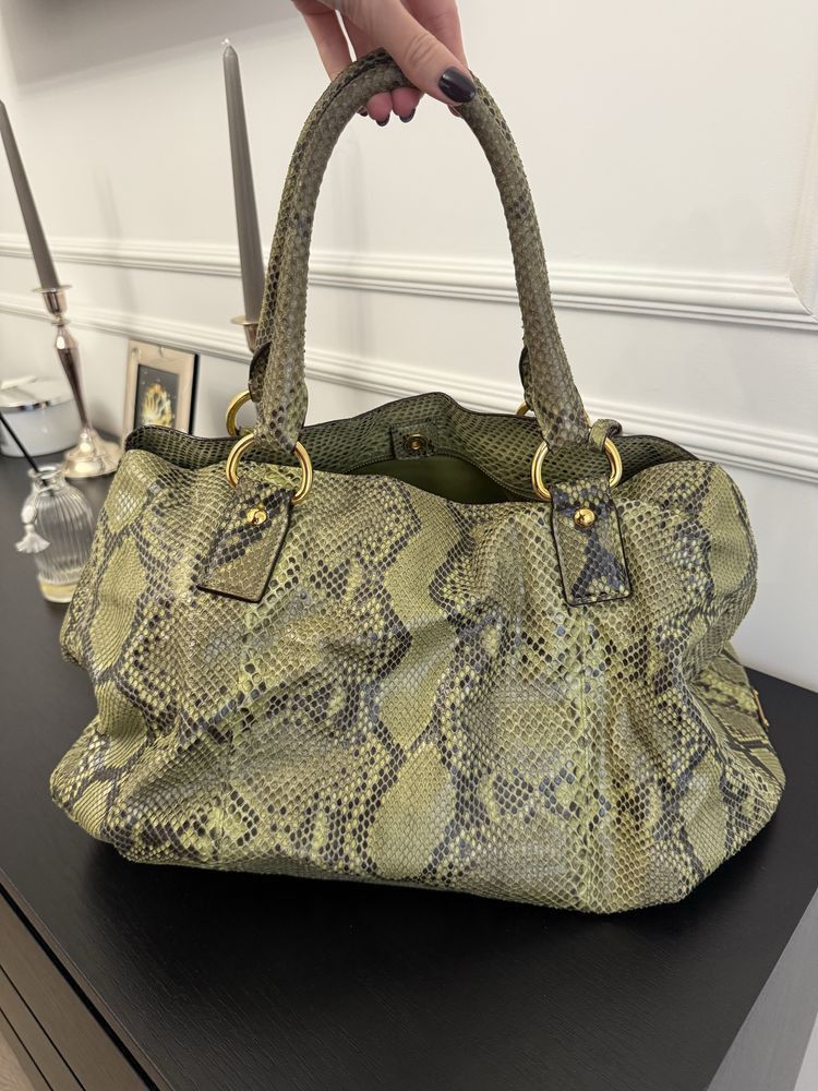 Prada Prada Python Leather Bag Size ONE SIZE - 3 Thumbnail