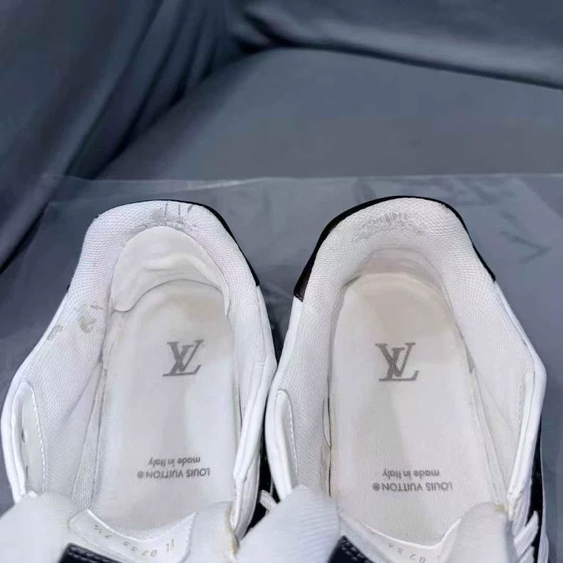 Louis Vuitton lv trainer black white sneakers-2508 Size US 7.5 / EU 40-41 - 8 Thumbnail