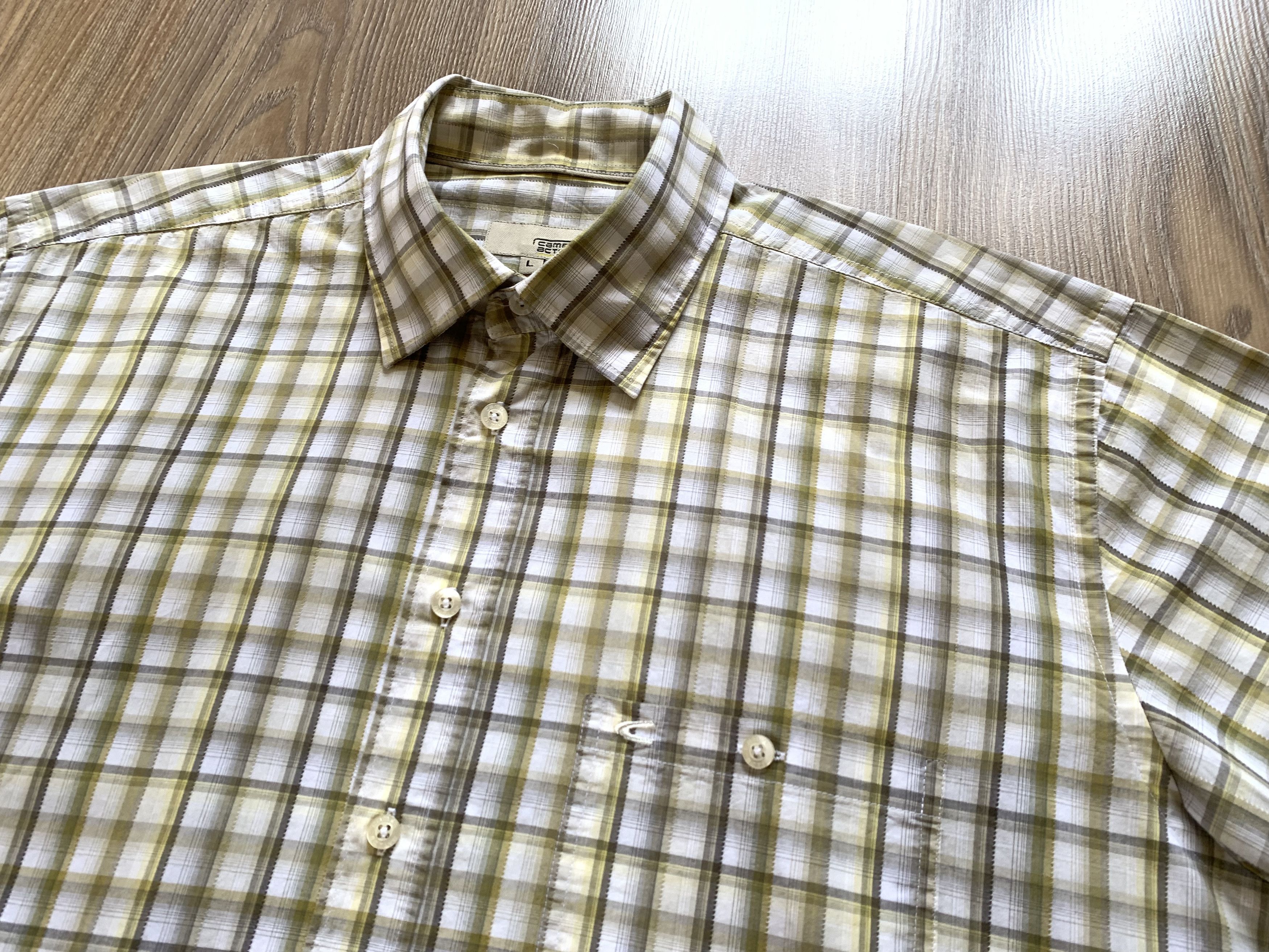 Vintage × camel active Camel Active Cotton Plaid Button Up Shirt Size US L / EU 52-54 / 3 - 4 Thumbnail