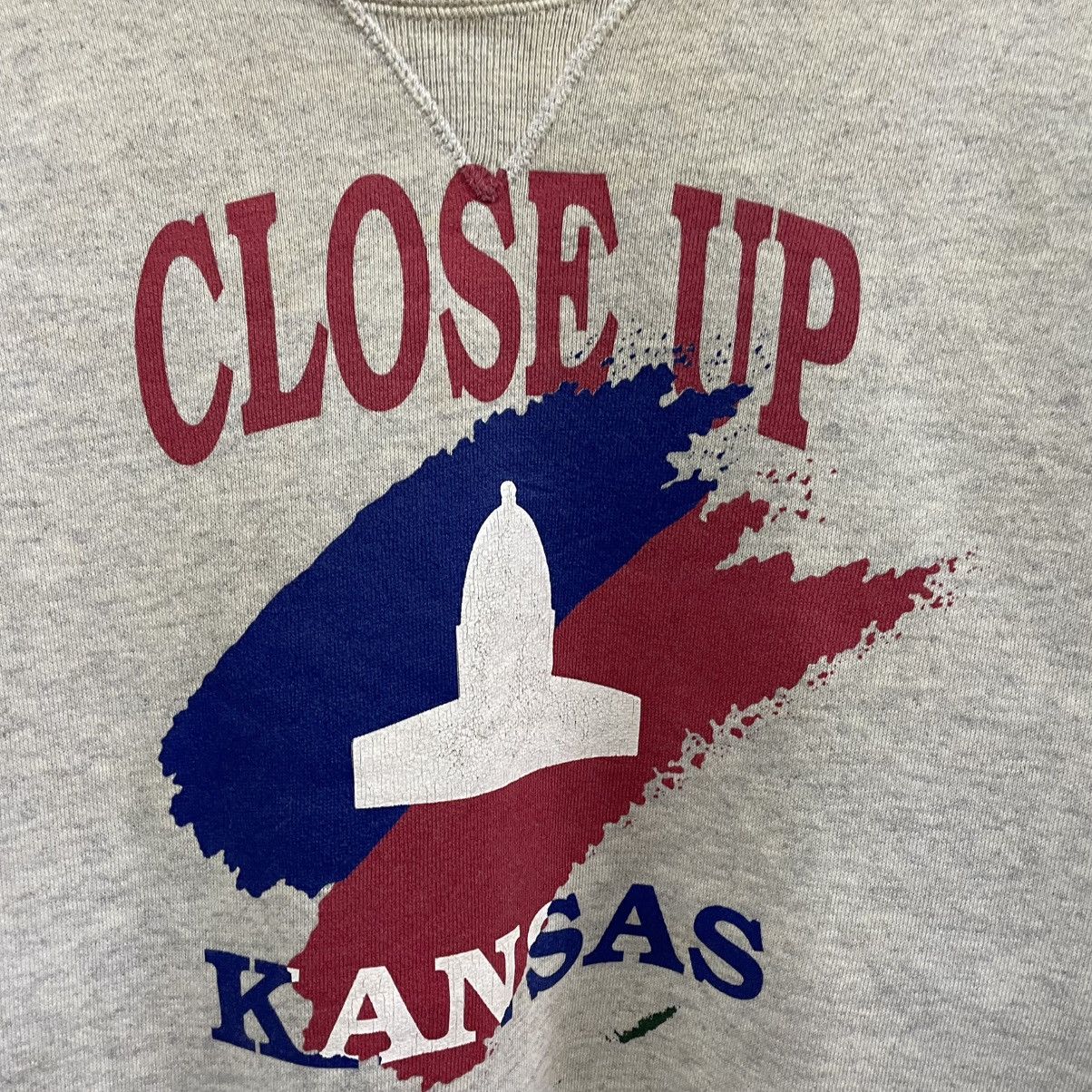 Vintage 🔥Vintage 90s Close Up Kansas Big Logo Sweatshirts Size US M / EU 48-50 / 2 - 6 Thumbnail