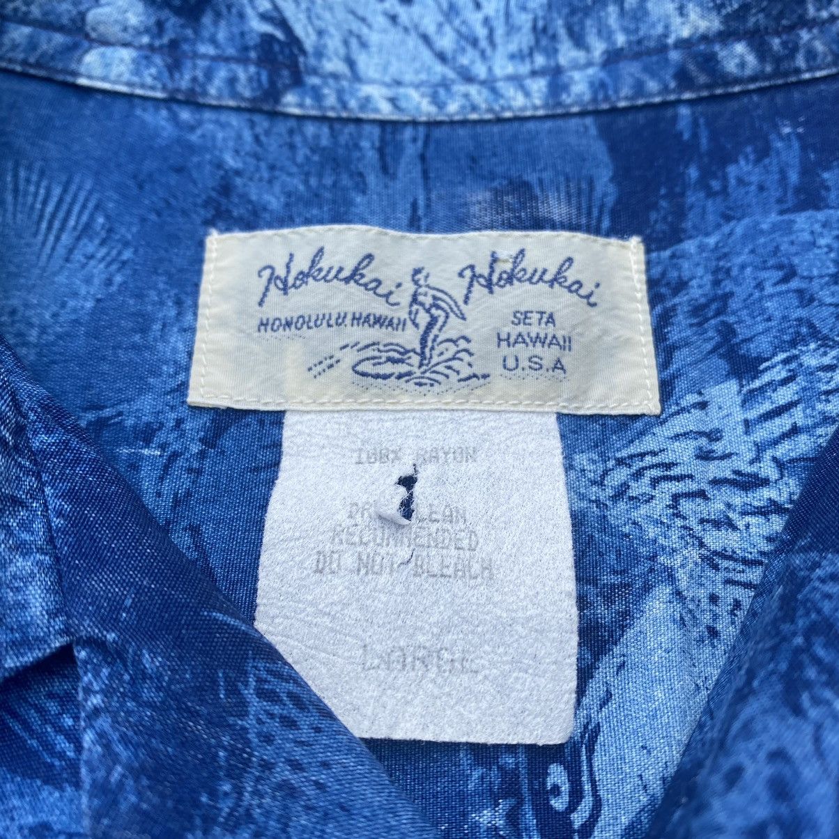 Vintage HOKUKAI HOKUKAI Worn Made in USA Rayon Shirt Size US L / EU 52-54 / 3 - 9 Thumbnail