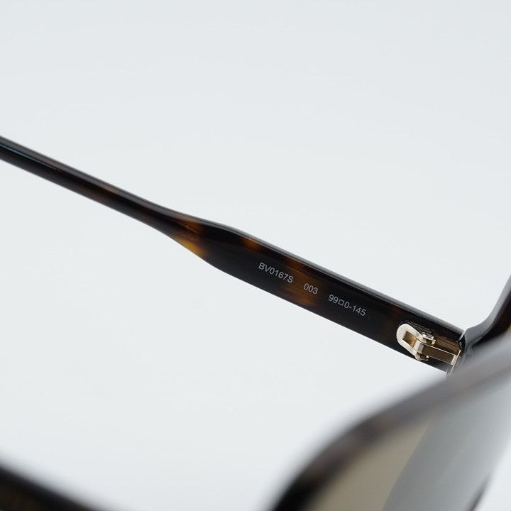 Bottega Veneta Bottega Veneta BV0167S 003 Sunglasses Havana Shield Frame Size ONE SIZE - 8 Thumbnail