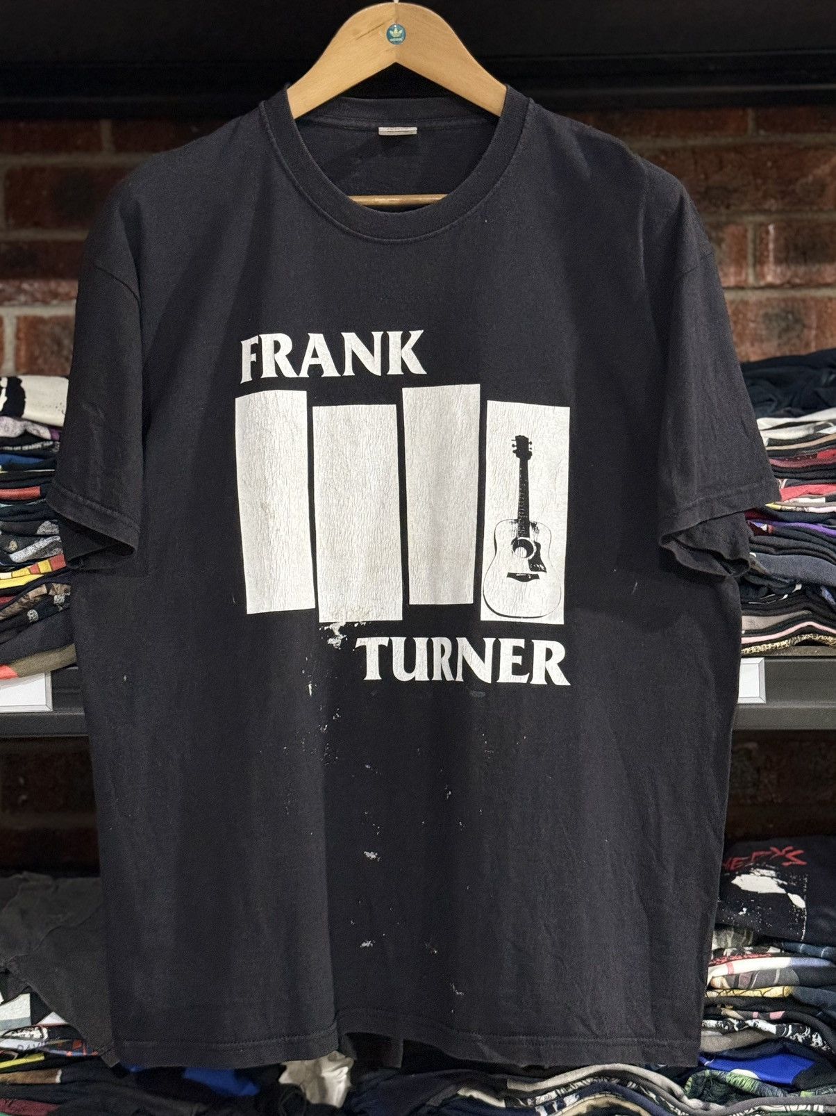 Band Tees Thrashed Paint Vintage Frank Turner English Punk Folk Singer Size US XL / EU 56 / 4 - 1 Thumbnail