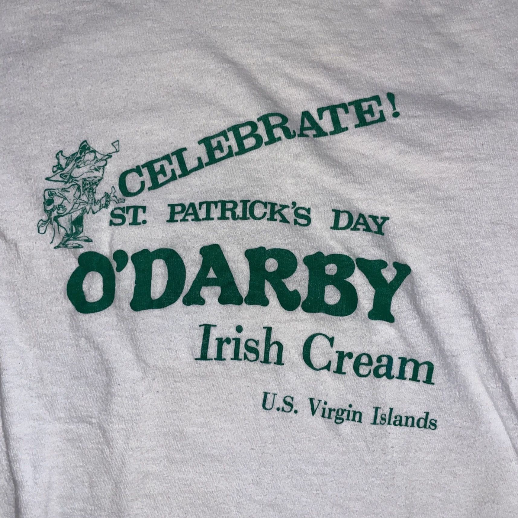 Hanes VINTAGE Hanes T-Shirt Shirt Stitch St.Patrick’s Day Virgin Islands S White 17x21 Mens Size US S / EU 44-46 / 1 - 2 Thumbnail
