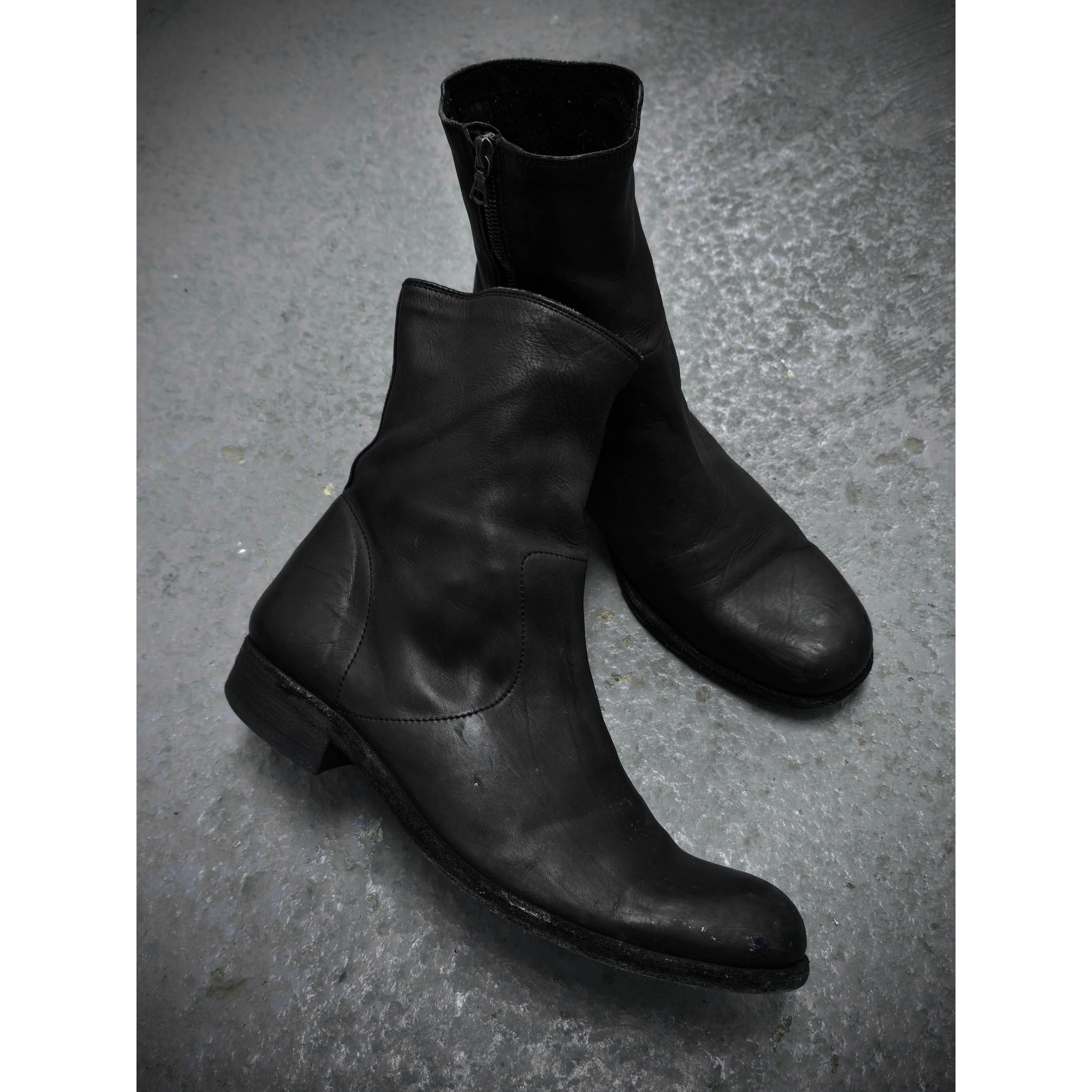 Isamu Katayama Backlash Reverse Hide Short Leather Engineer Boots