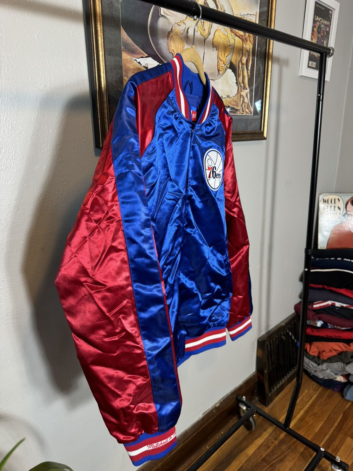Mitchell & Ness Mitchell & Ness NBA Philadelphia 76ers Satin Bomber Jacket Size US L / EU 52-54 / 3 - 5 Thumbnail