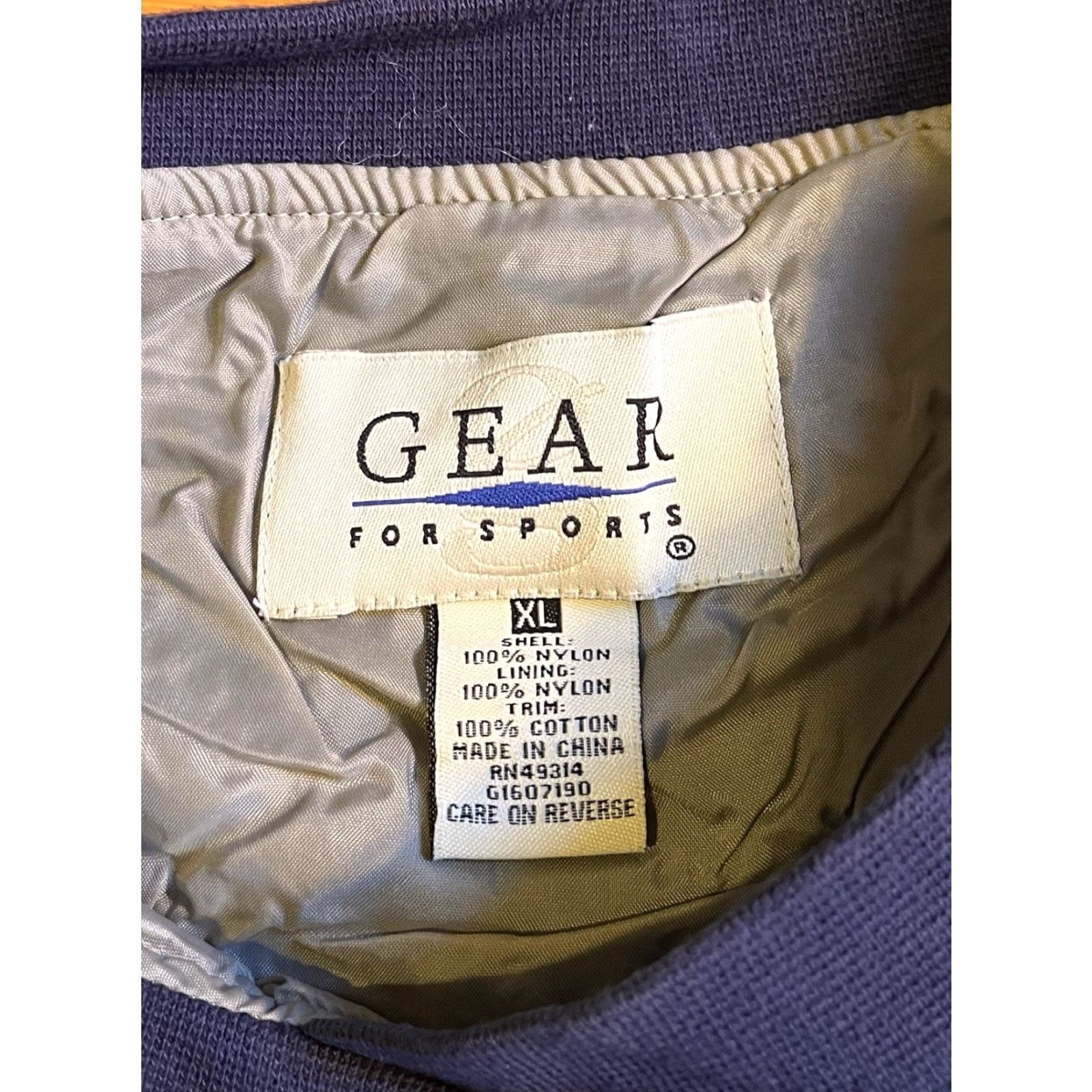 Vintage VINTAGE Gear for Sports Ithaca College Pullover Windbreaker Jacket XL Blue 90s Men Size US XL / EU 56 / 4 - 4 Thumbnail