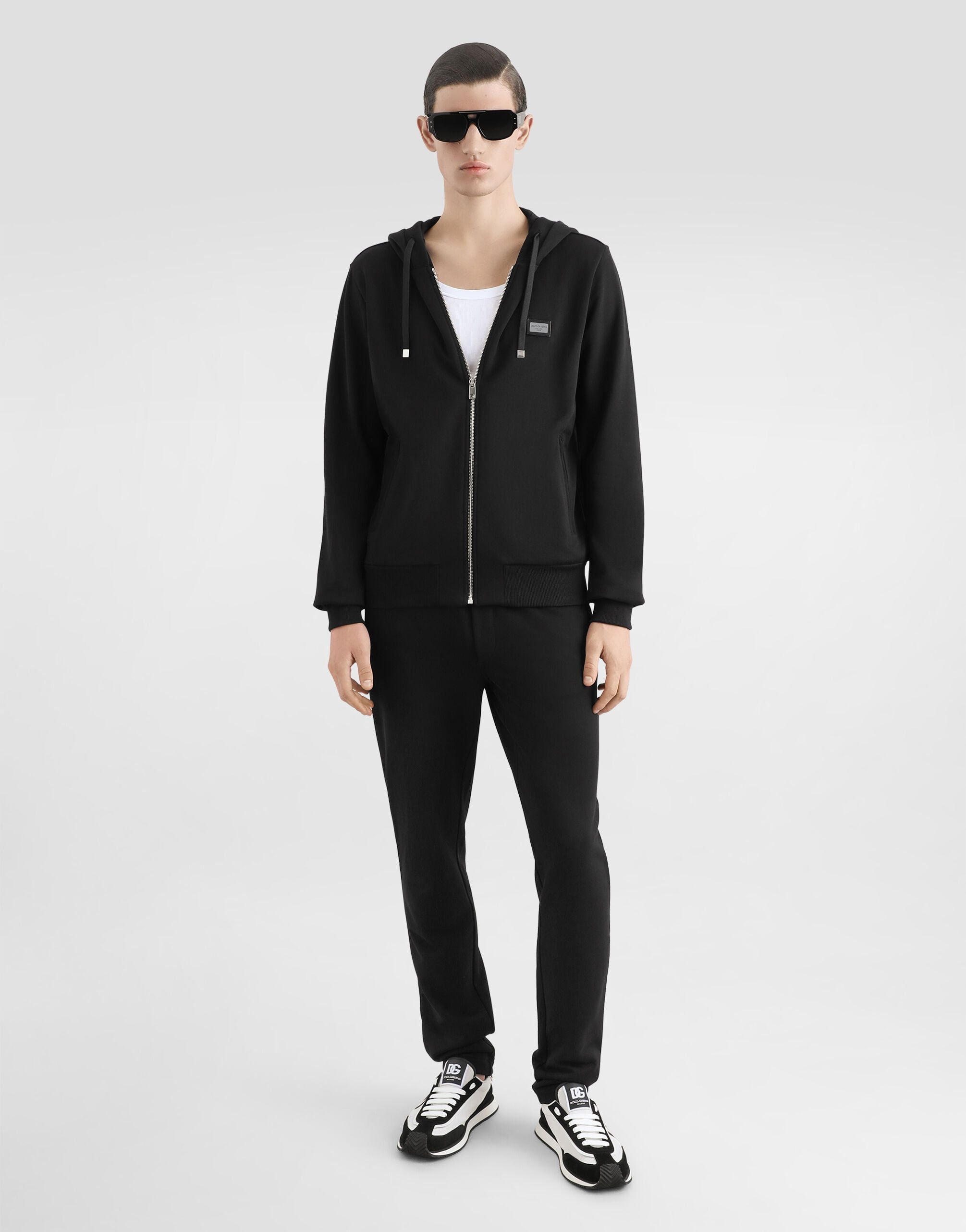 Dolce & Gabbana DOLCE&GABBANA COTTON JERSEY ZIP UP HOODIE Size US S / EU 44-46 / 1 - 8 Thumbnail