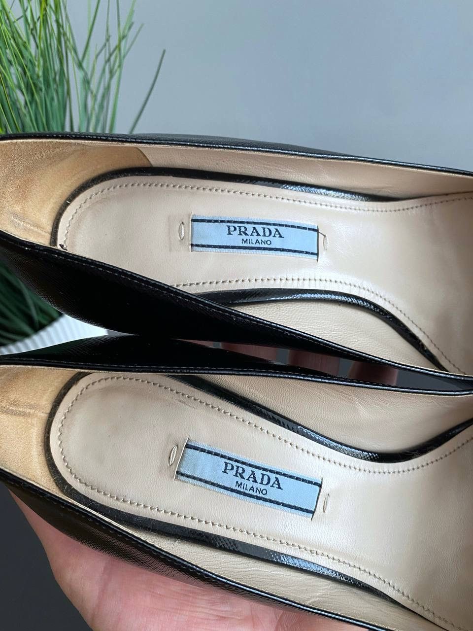 Prada Prada Milano Women’s Black Leather Patent Pumps Size EU 37,5 Size US 7.5 / IT 37.5 - 14 Thumbnail