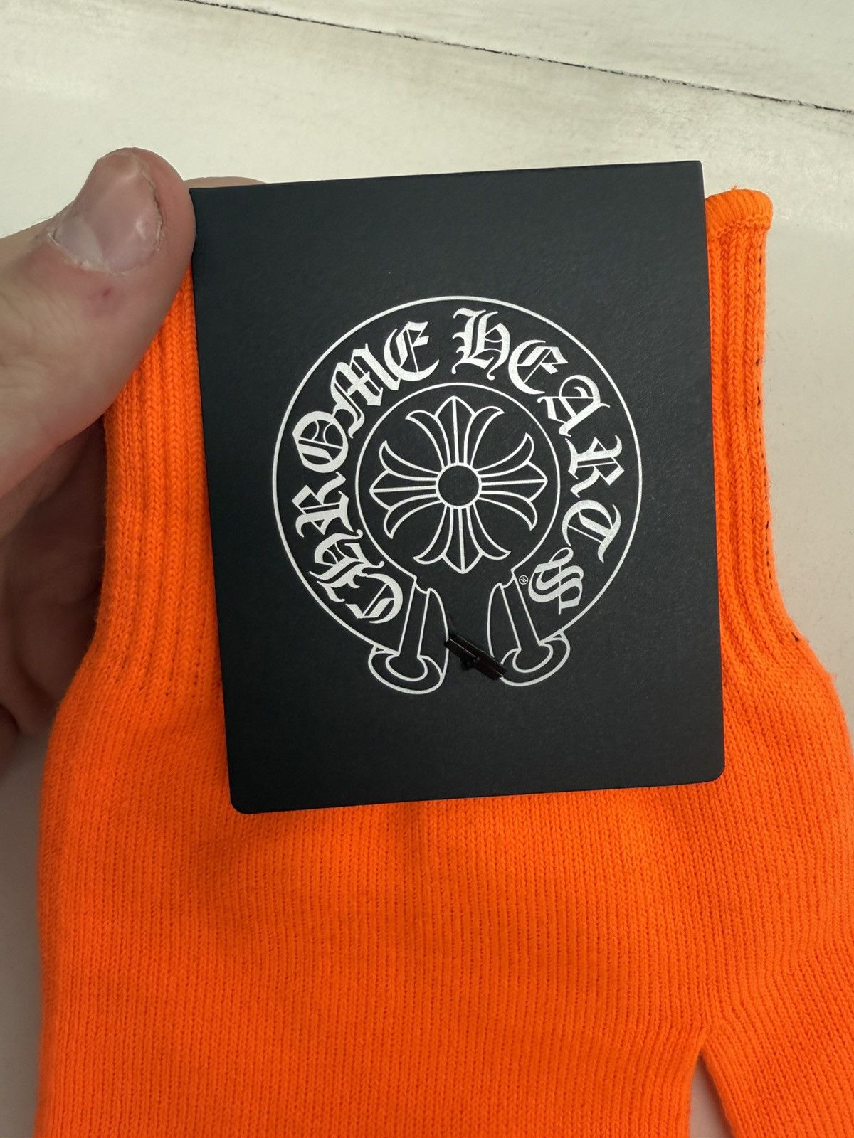 Chrome Hearts Chrome Hearts Orange Gloves Large Size ONE SIZE - 4 Thumbnail