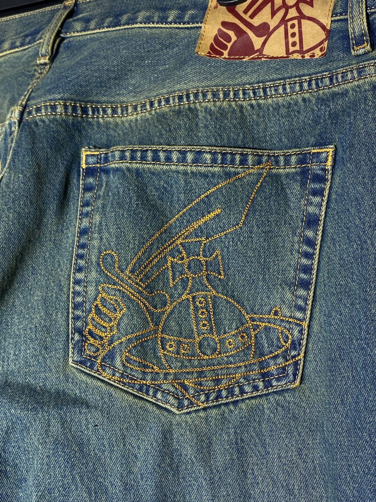 Vivienne Westwood Rare Vivienne Westwood Big Pocket Logo Jeans Size US 36 / EU 52 - 12 Thumbnail