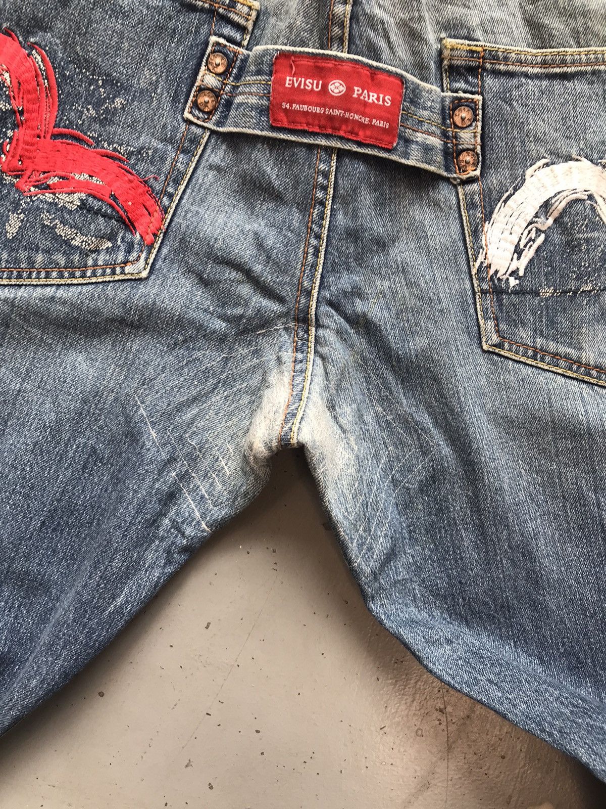 Japanese Brand × Vintage Vintage Evisu inspired seagull embroidered denim Size US 40 / EU 56 - 12 Thumbnail
