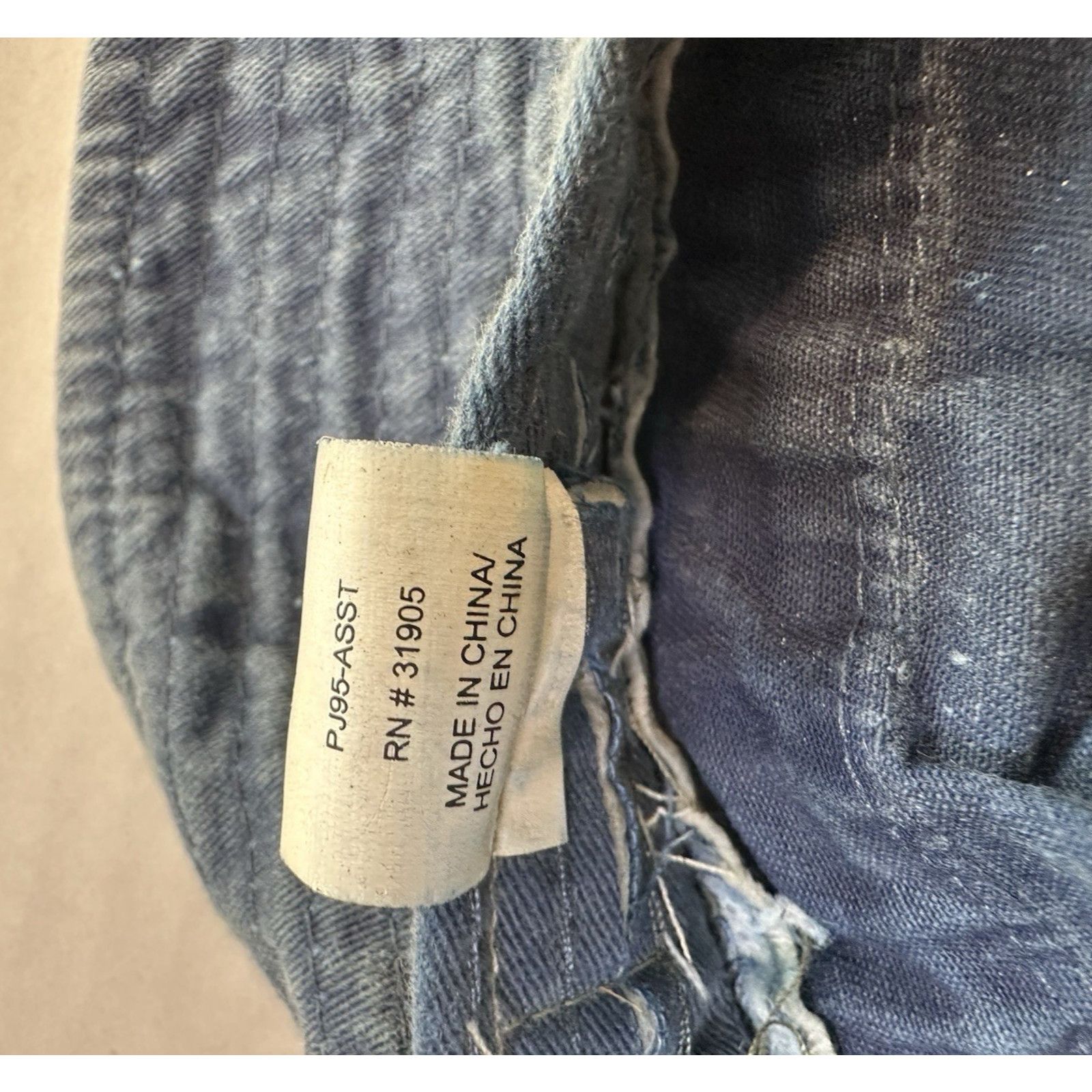 Panama Jack Panama Jack Blue Denim Bucket Sun Hat Vinted LR Cotton Size ONE SIZE - 5 Thumbnail
