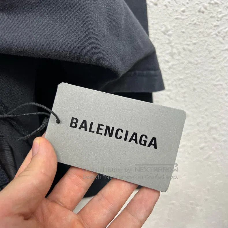 Balenciaga Balenciaga Black Boomerang Embroidered Long Sleeve Hoodie Size US S / EU 44-46 / 1 - 7 Thumbnail