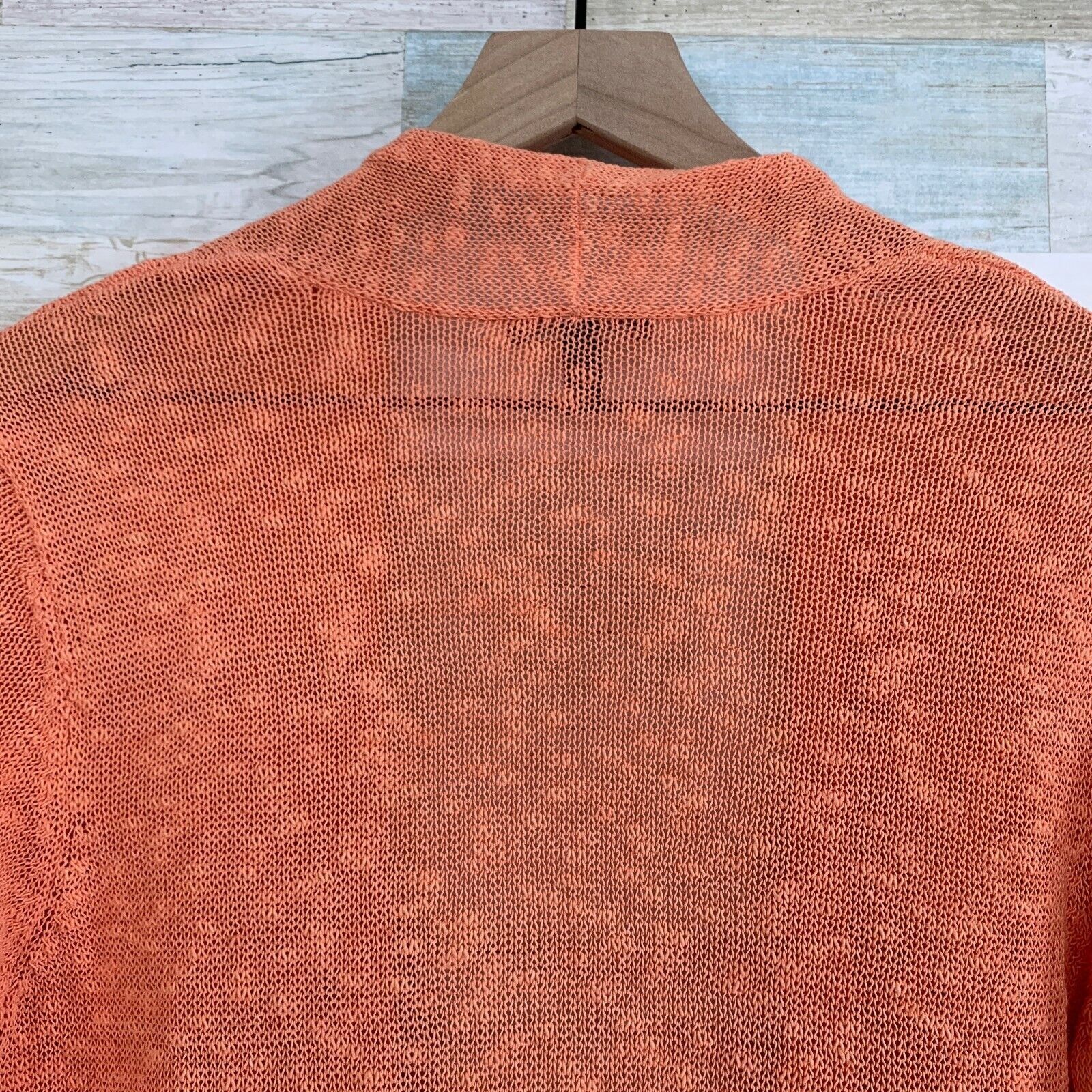 Eileen Fisher Eileen Fisher Organic Linen Melange Cardigan Orange Open S Size S / US 4 / IT 40 - 4 Thumbnail