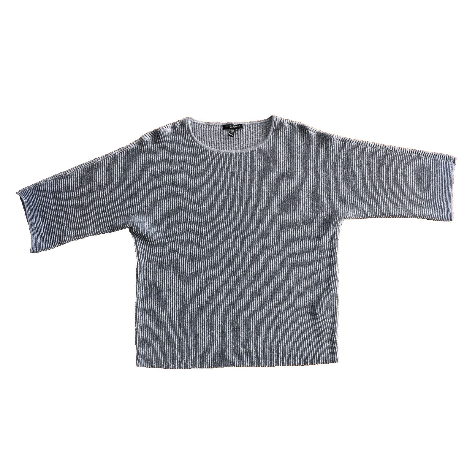 Eileen Fisher EILEEN FISHER Hemp Ribbed Knit Crewneck Petite Top Size PM Size M / US 6-8 / IT 42-44 - 5 Thumbnail