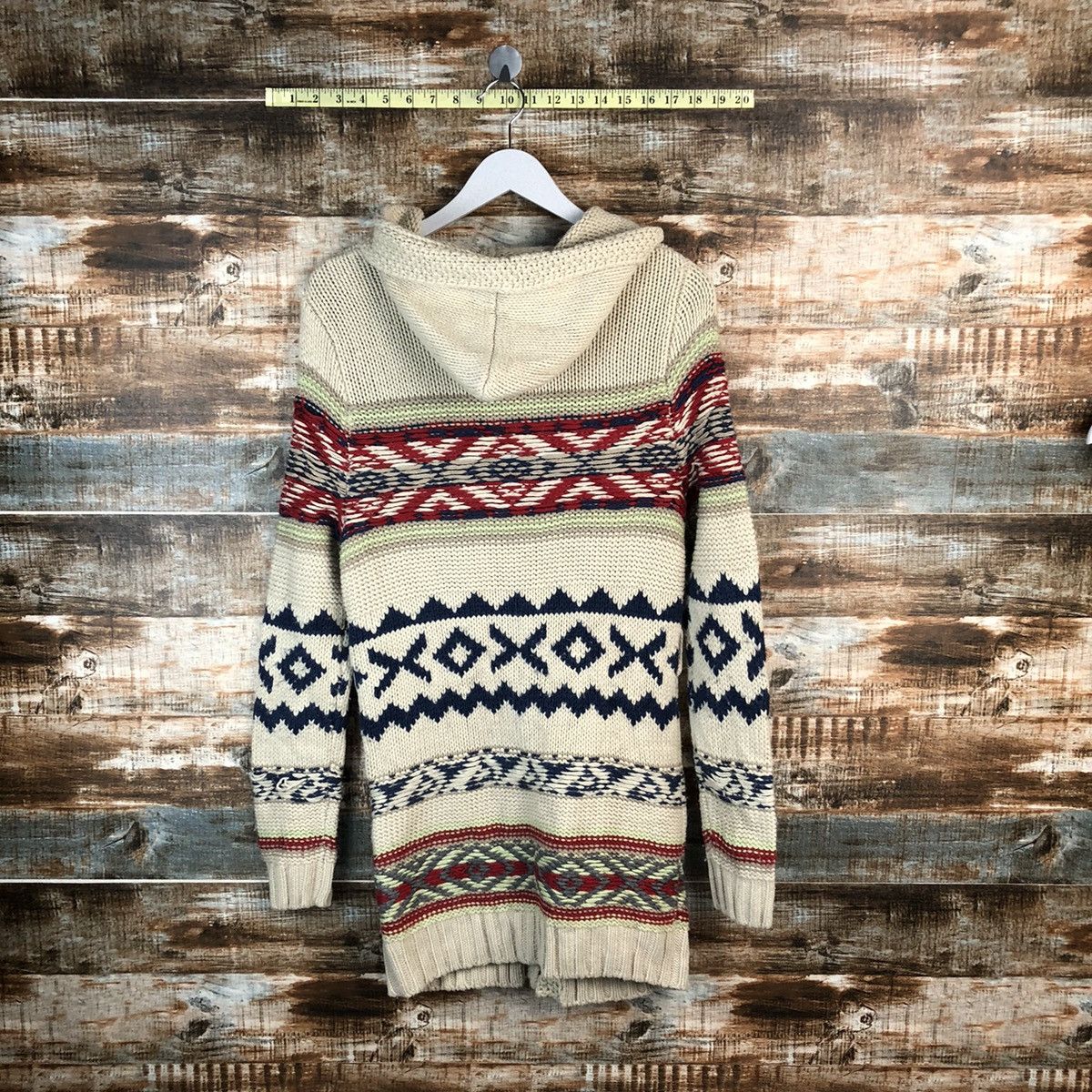 Japanese Brand Basic Home Brown art Cardigan Knitwear #A1490 Size S / US 4 / IT 40 - 12 Thumbnail