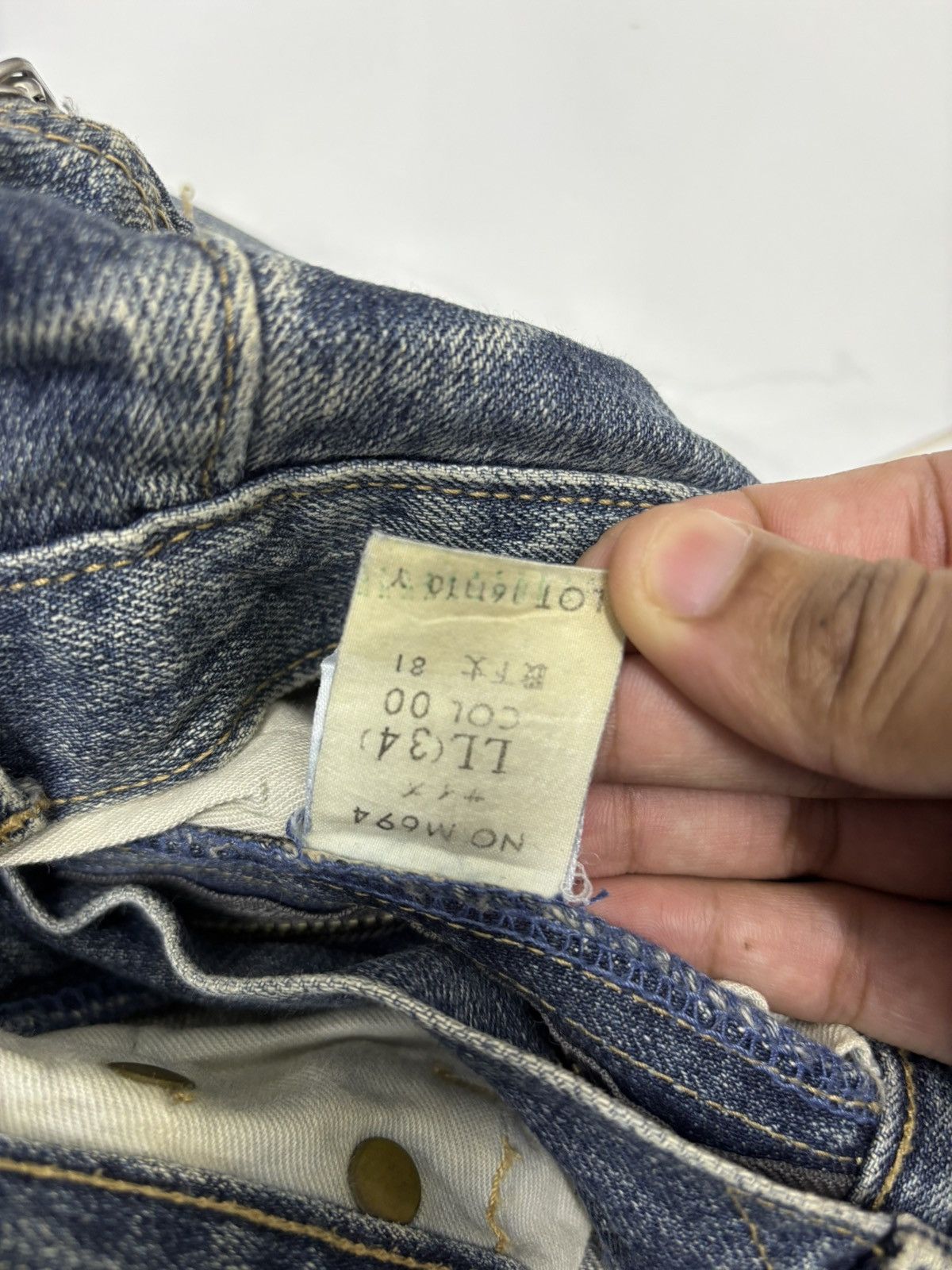 If Six Was Nine Vintage Japanese Brand Distressed Denim Jeans Loose Size US 34 / EU 50 - 12 Thumbnail