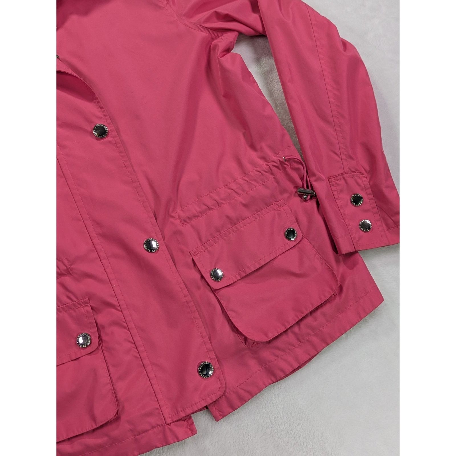 Lauren Ralph Lauren Size S Petite Pink Windbreaker Dual Zip w/Snap Overlay Lined Size S / US 4 / IT 40 - 4 Thumbnail