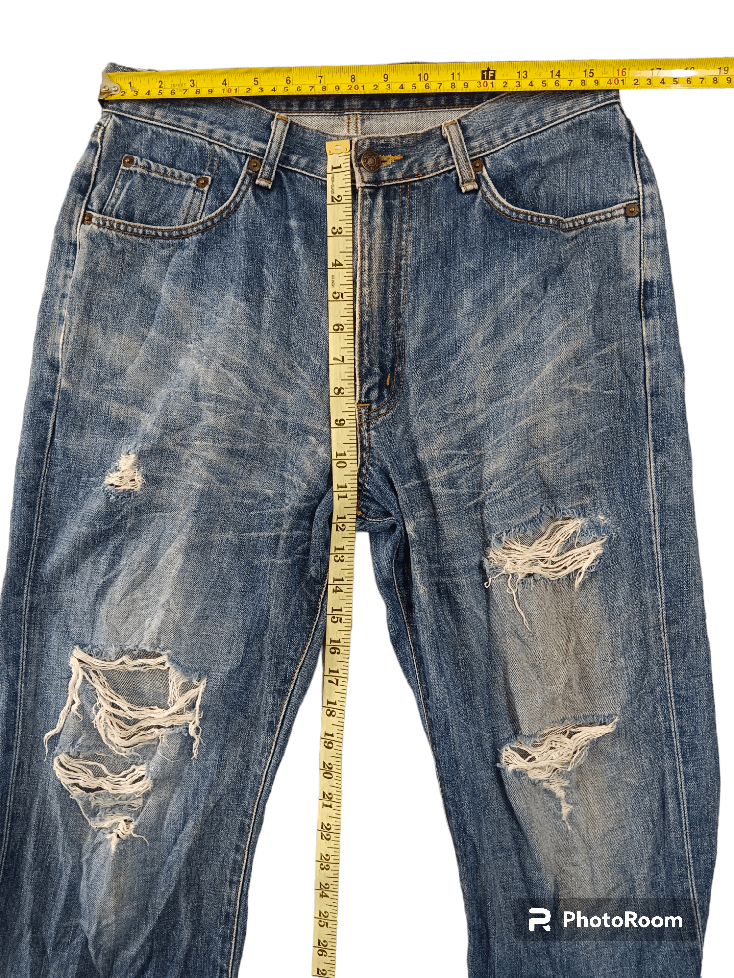 Edwin Sick!!❗Edwin 503Z Baggy Distressed Denim Size US 32 / EU 48 - 3 Thumbnail