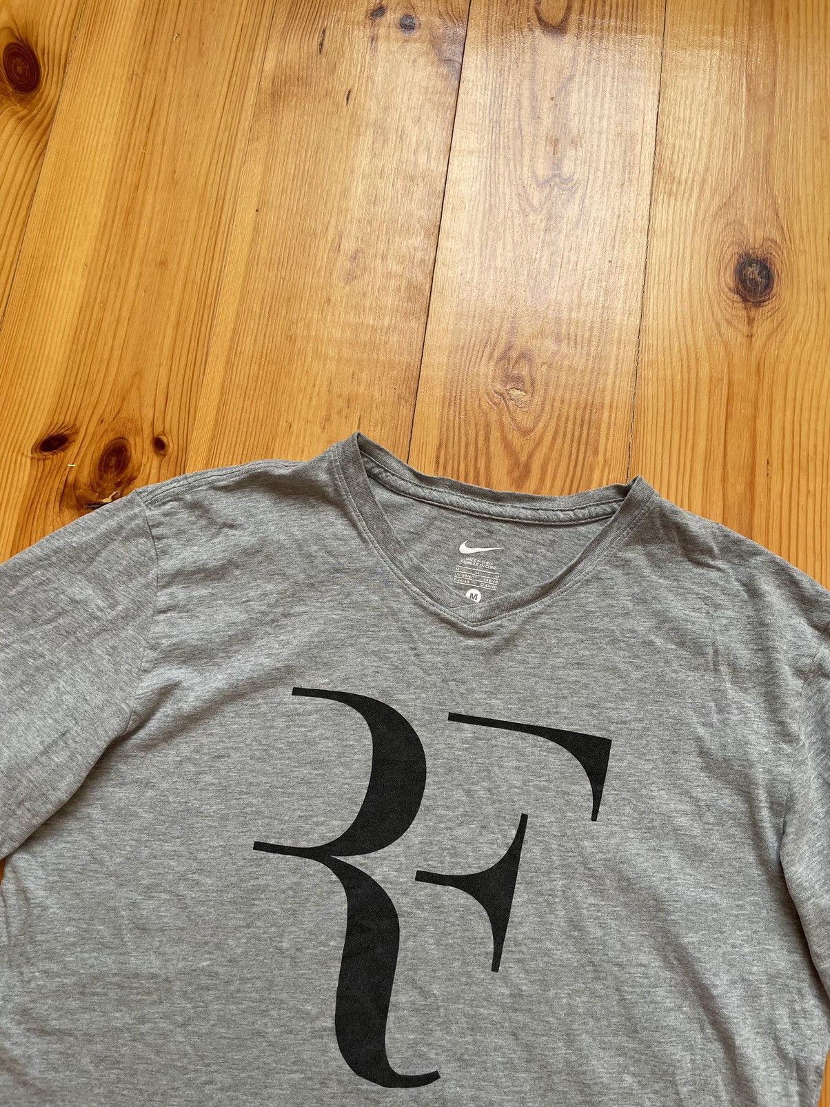 Nike × Vintage Vintage 2010 Nike Roger Federer RF Big Logo Tennis T-shirt Size US M / EU 48-50 / 2 - 4 Thumbnail