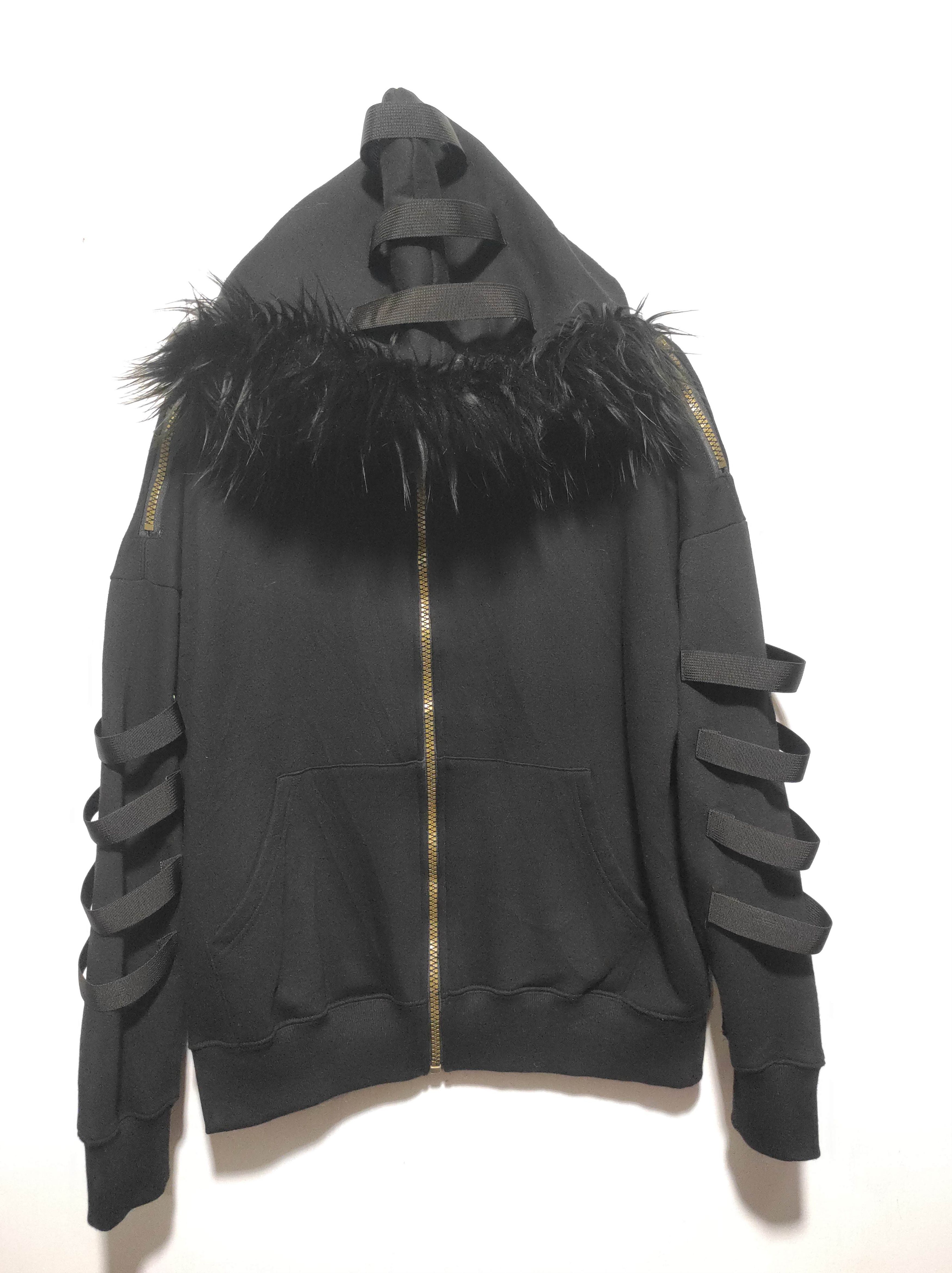 Hysteric Glamour Black Zipper Fur Hoodie Size US M / EU 48-50 / 2 - 3 Thumbnail