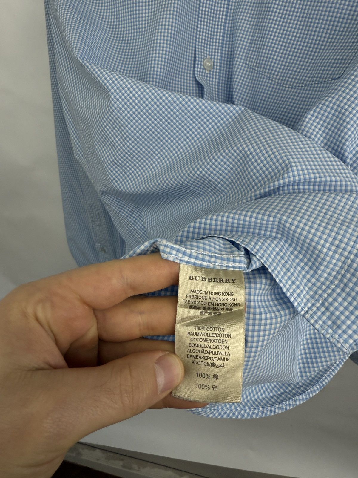 Burberry 🇬🇧 Vintage Burberry Brit Shirt Rare Retro Hype Y2K Size US L / EU 52-54 / 3 - 7 Thumbnail
