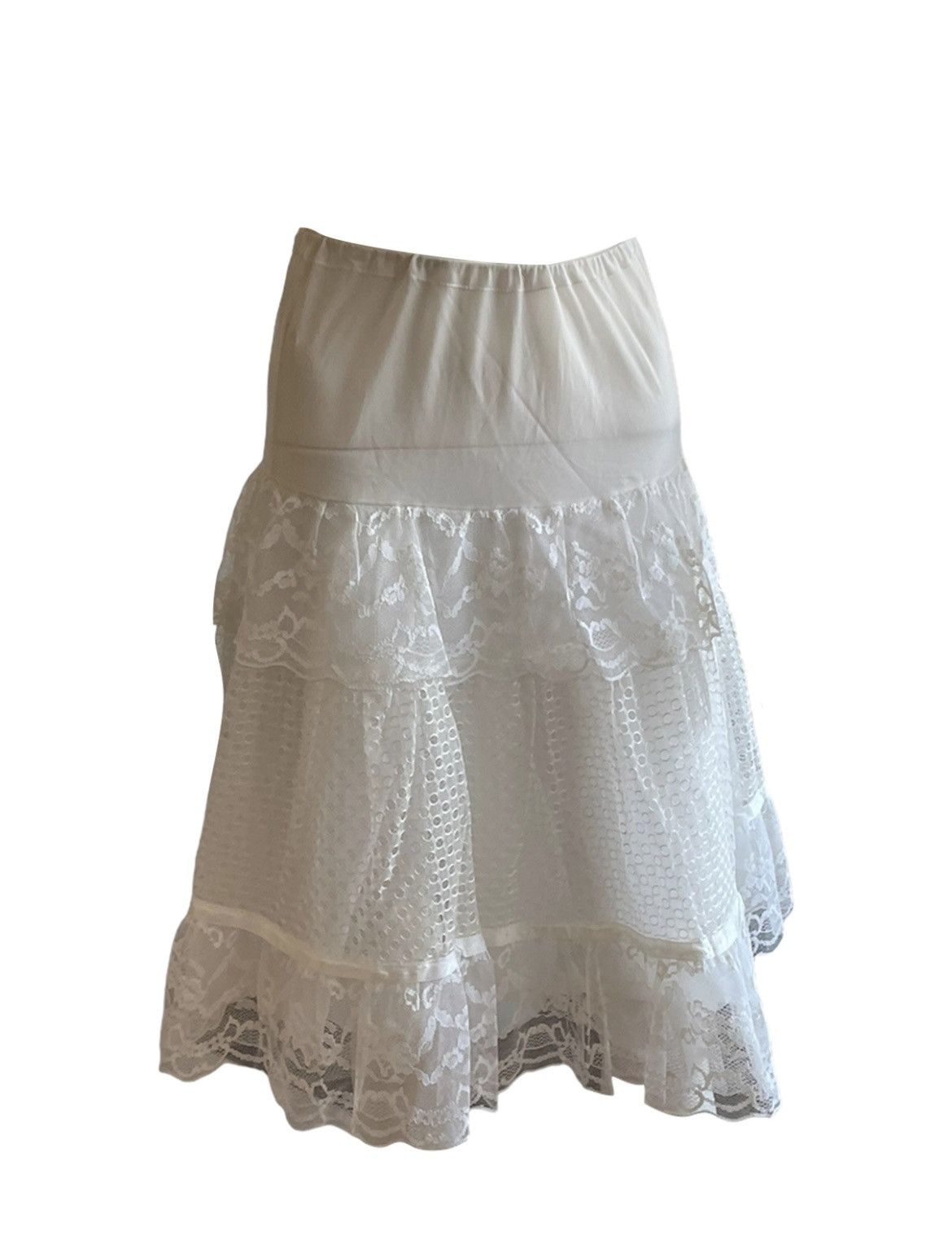 Vintage Romantic underskirt Triple layers, Lace Tulle skirt tutu Size 27" / US 4 / IT 40 - 5 Thumbnail