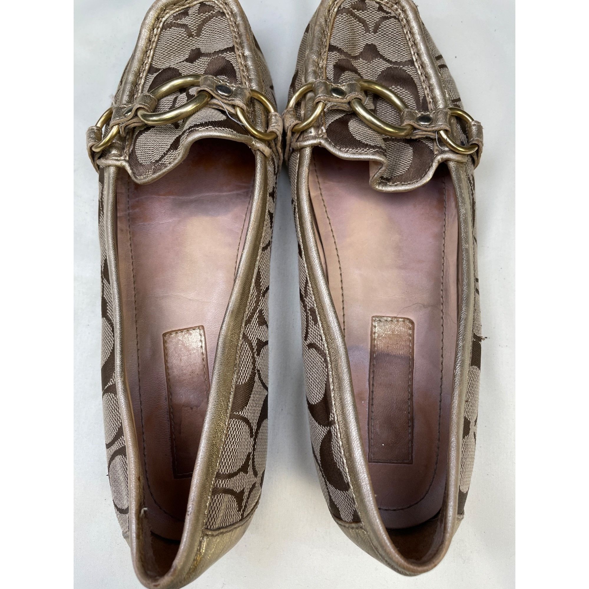 Coach Coach Signature Women's Tan Casual Flats/ Slip on shoes A213 Size US 7.5 / IT 37.5 - 7 Thumbnail