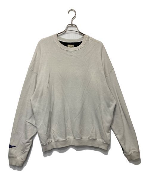 Kapital KAPITAL Fleece 2TONE BIG Sweatshirt Beige / Black F | Grailed