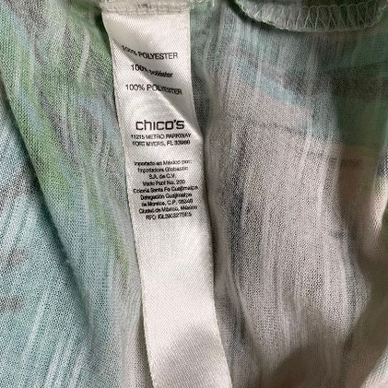 Chicos Chico's Women's US Medium Top Seaside Sangria Kimono Sleeve Size M / US 6-8 / IT 42-44 - 9 Thumbnail