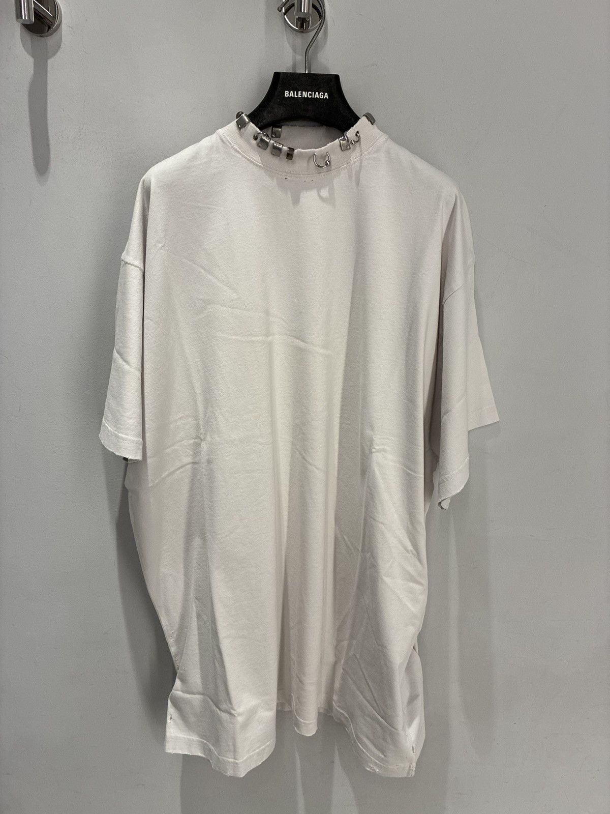 Balenciaga Balenciaga Piercing Oversize Shirt Size US L / EU 52-54 / 3 - 1 Thumbnail