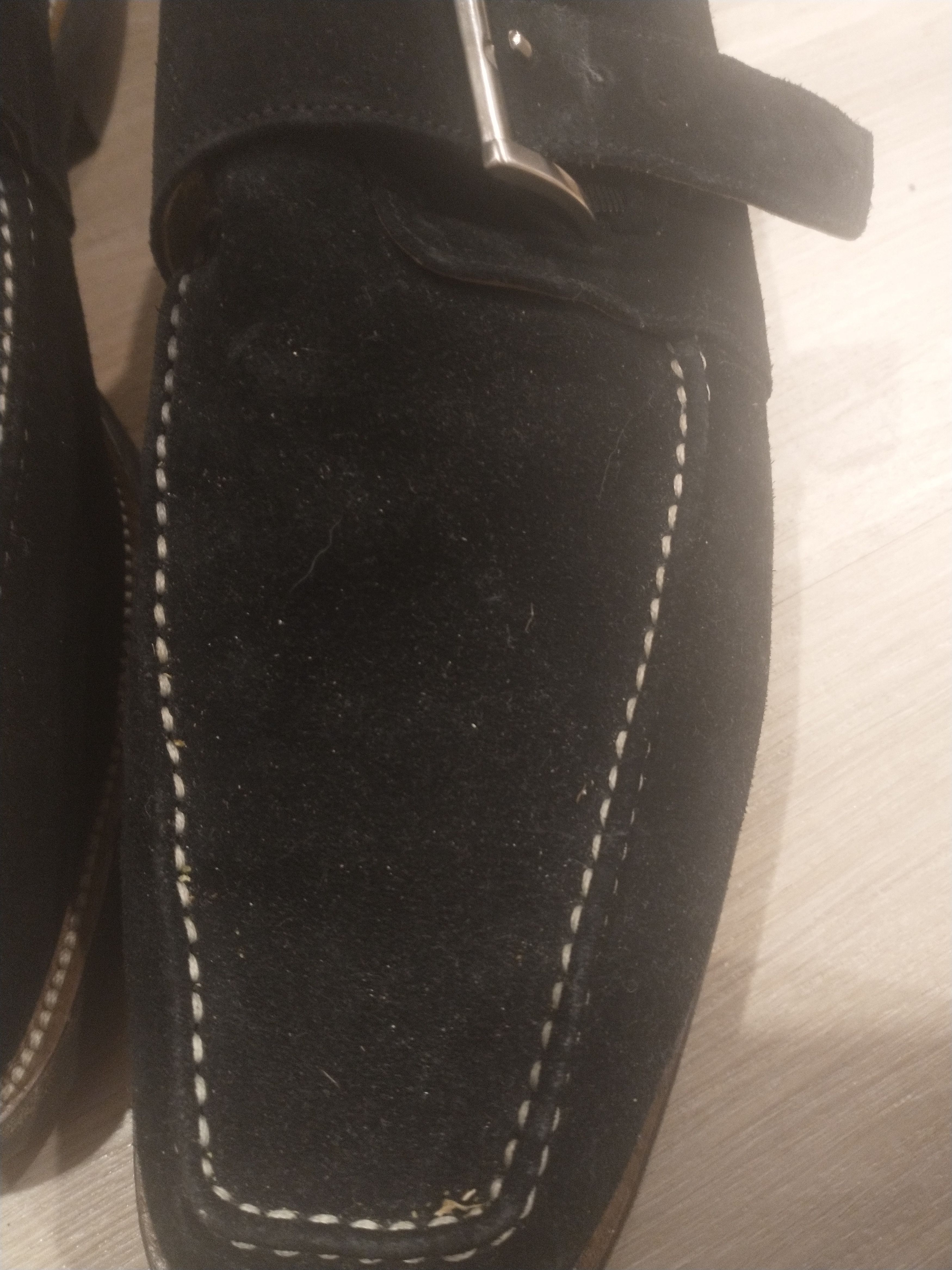 Sutor Mantellassi Suede leather shoes with interesting buckle Size US 12 / EU 45 - 10 Thumbnail
