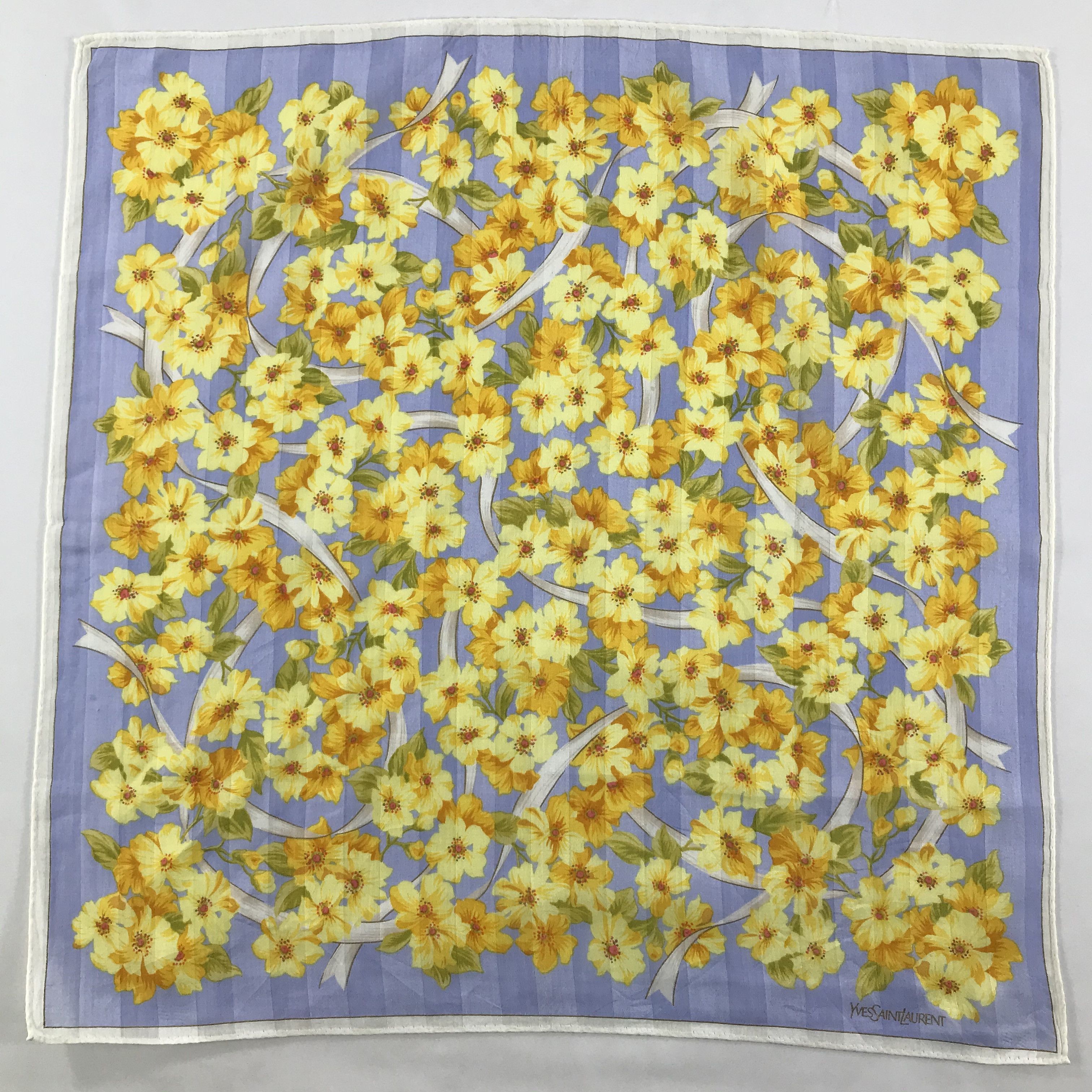 Vintage × Yves Saint Laurent Yves Saint Laurent Bandana / Handkerchief/Neckerchief -S1520 Size ONE SIZE - 1 Thumbnail