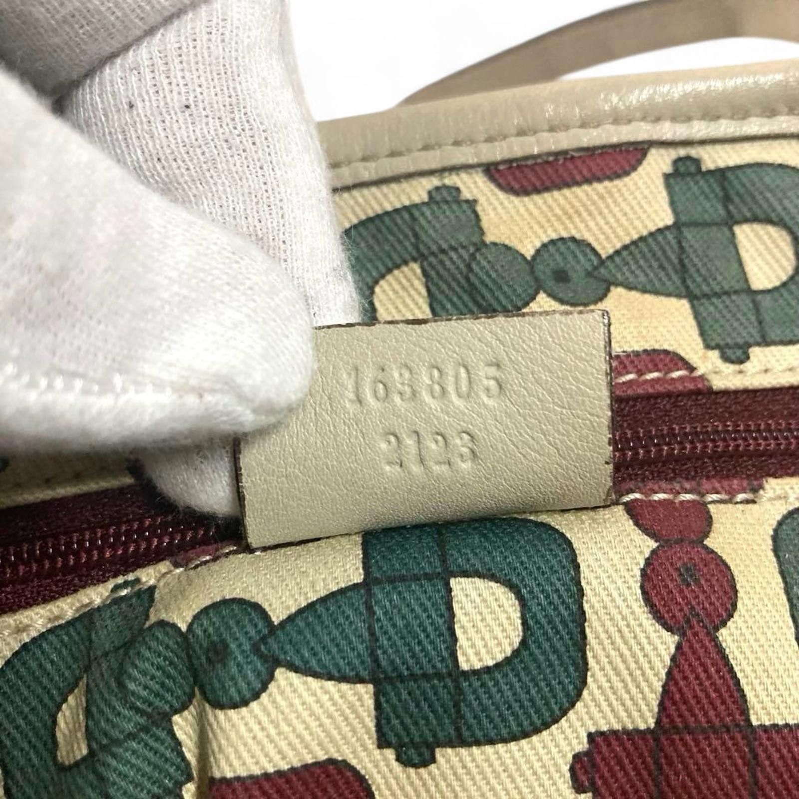 Gucci Gucci - Beige Monogram GG Canvas Tote Bag Size ONE SIZE - 7 Thumbnail